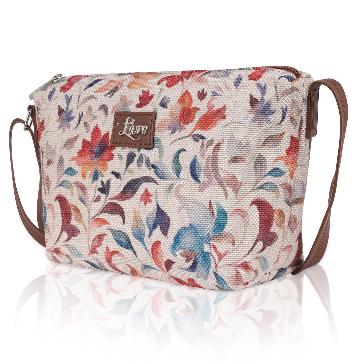 LIVRO Stylish Vegan Leather Sling Bag for Women – Latest Trendy Crossbody Sling Bag for Girls | Lightweight & Durable slingbag for Everyday Casual Use, Travel & Outings | LV Carry Bag