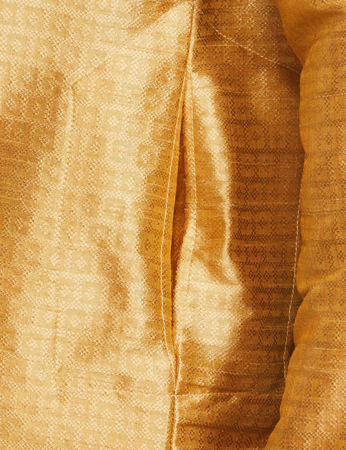 Luxrio Kurta for Men Printed Cotton Regular Long Gold
