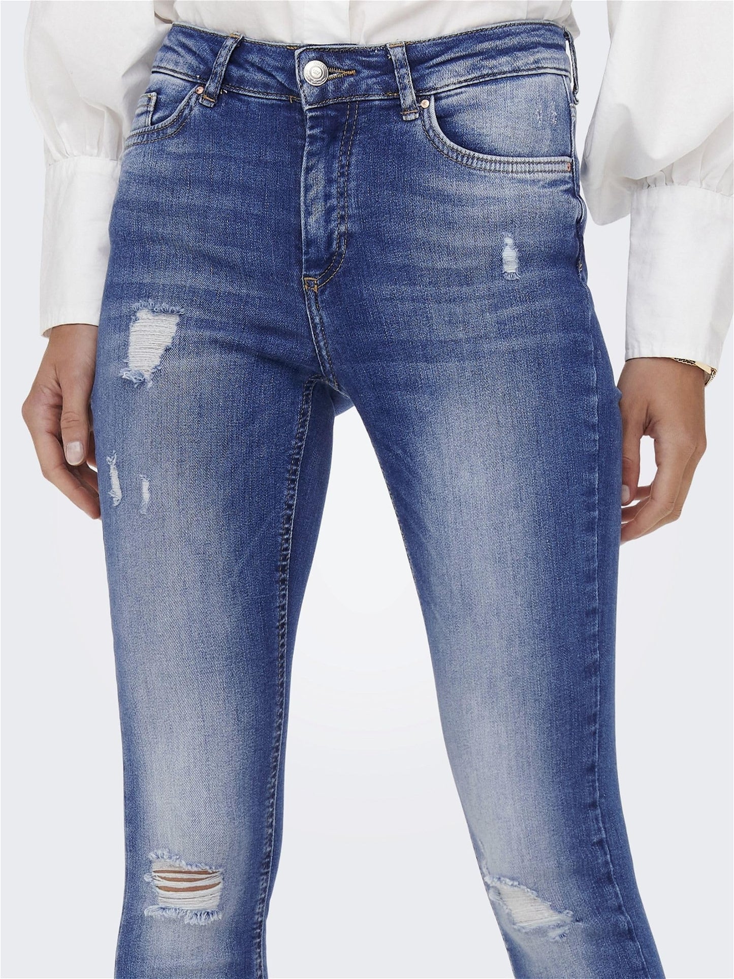 ONLY Skinny Fit Jeans (140394001_Medium Blue Denim_XS/32)