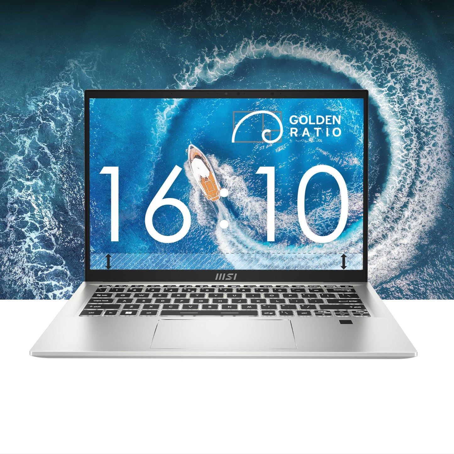 MSI Prestige 14H, Intel 12th Gen. i5-12450H, 36CM FHD+ 60Hz Laptop (8GBx2/512GB NVMe SSD/Windows 11 Home/NVIDIA RTX 2050, GDDR6 4GB Graphics/Urban Silver/1.49Kg), B12UCX-412IN