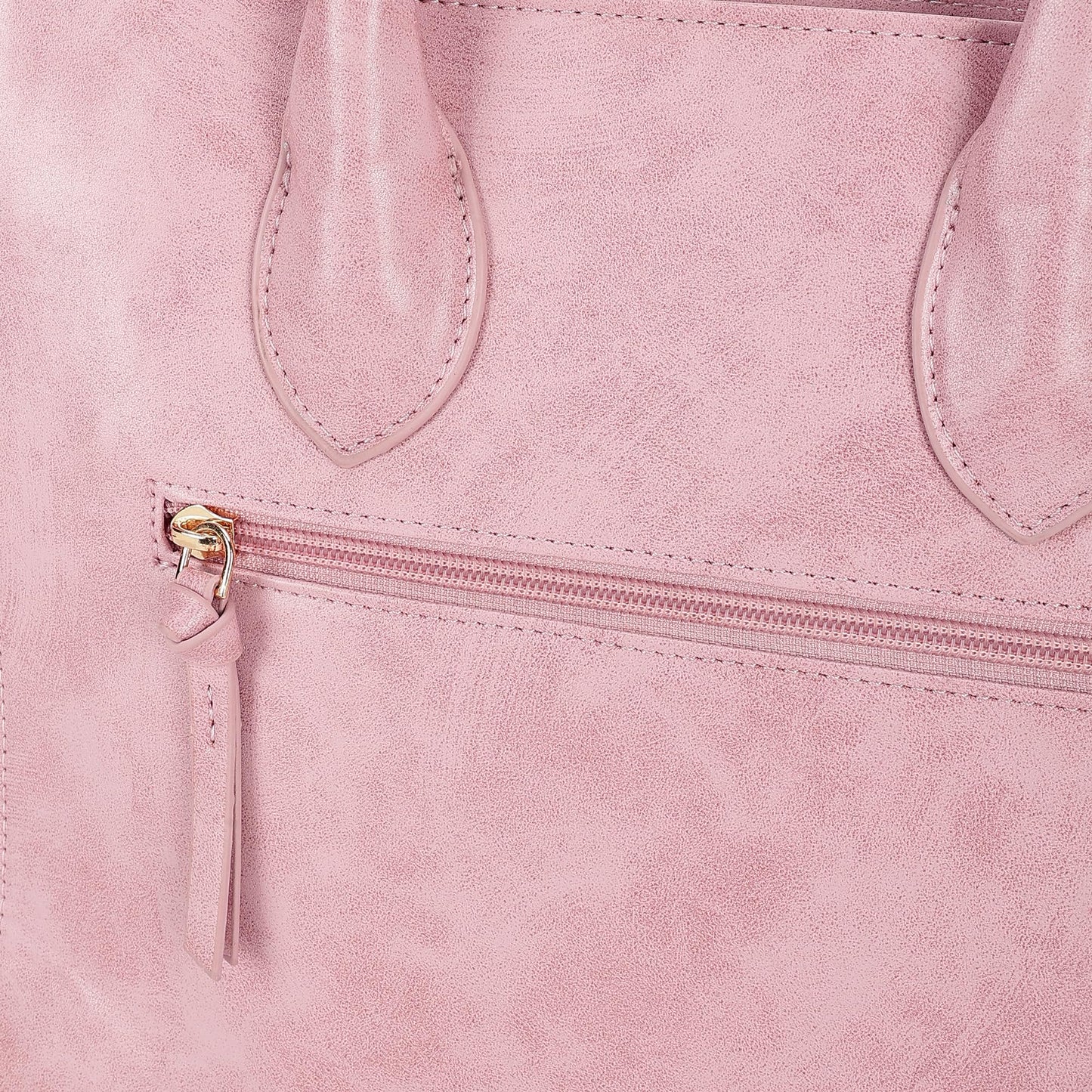 Fastrack Women Carryall Satchel with Top Handles and Adjustable Shoulder Strap - Stylish Zippered for Everyday Use, Pink