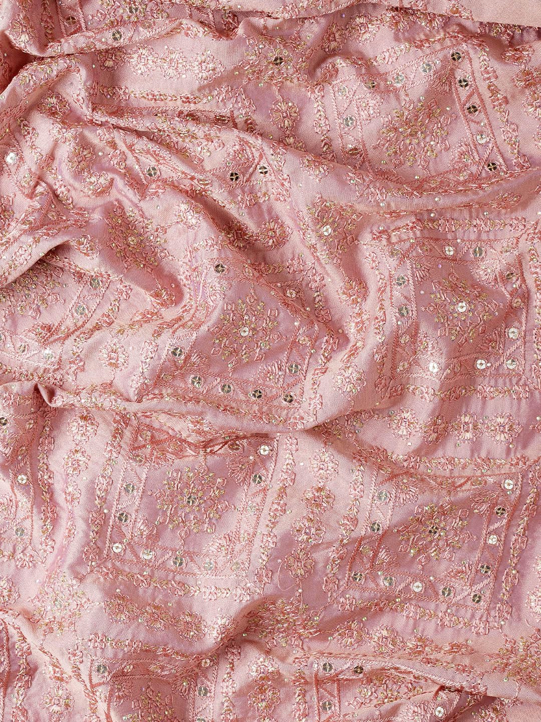 MOHEY Purple Art Silk Embroidery|Stone Work Saree for Women