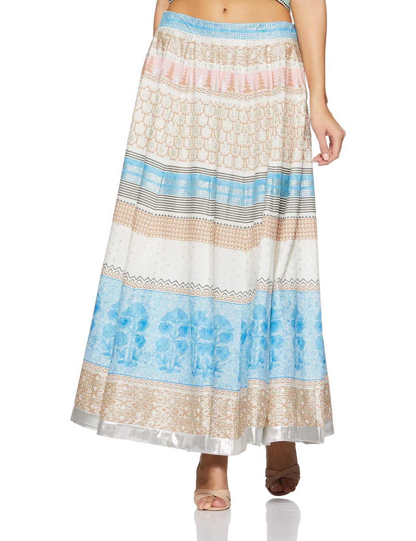 W for Woman Women Maxi Skirt (18FE55413-51347_White_WM_White_M)