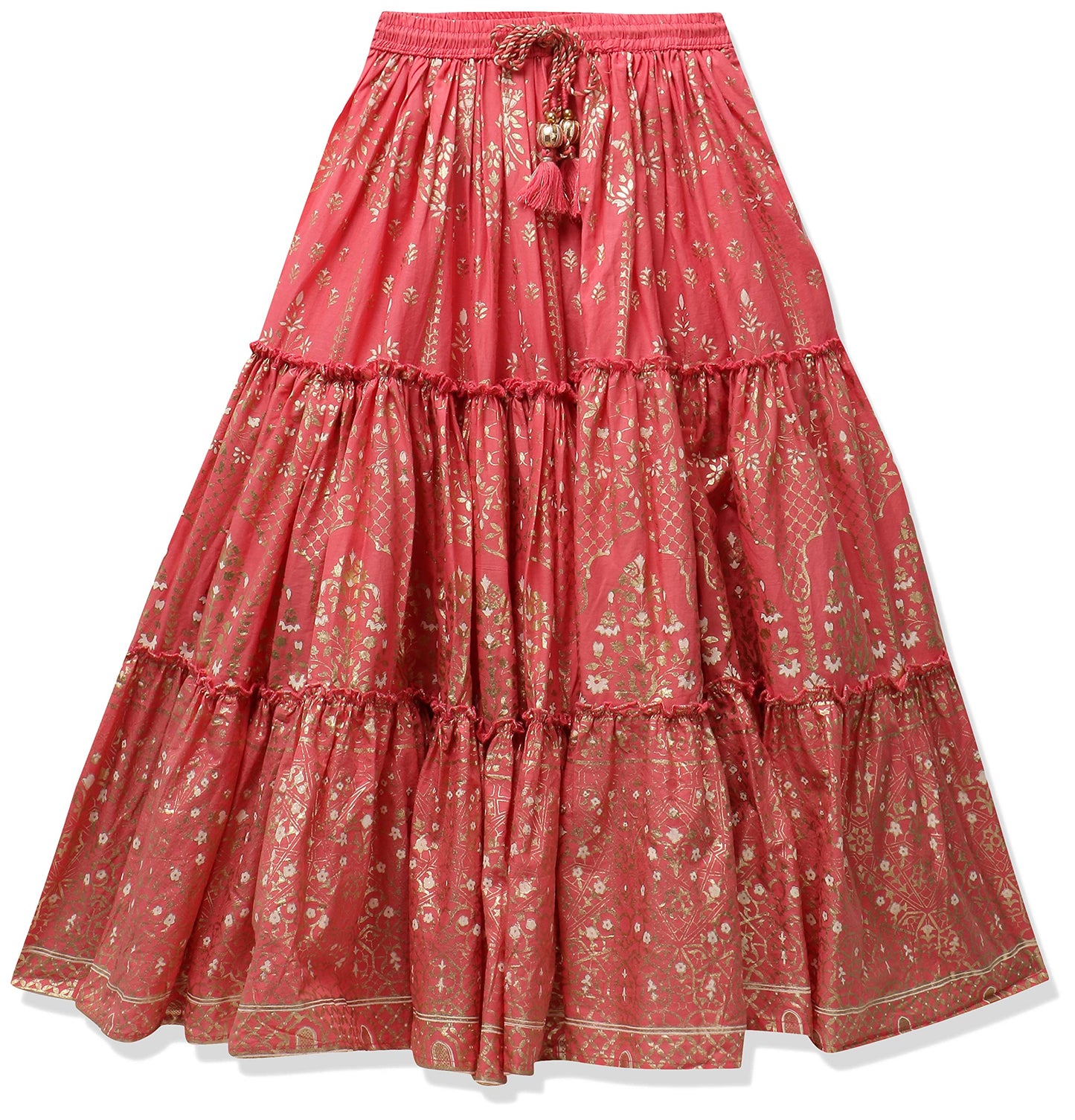 BIBA GIRL PRINTED FLARED KID(KW4345_GREEN-PEACH_9)