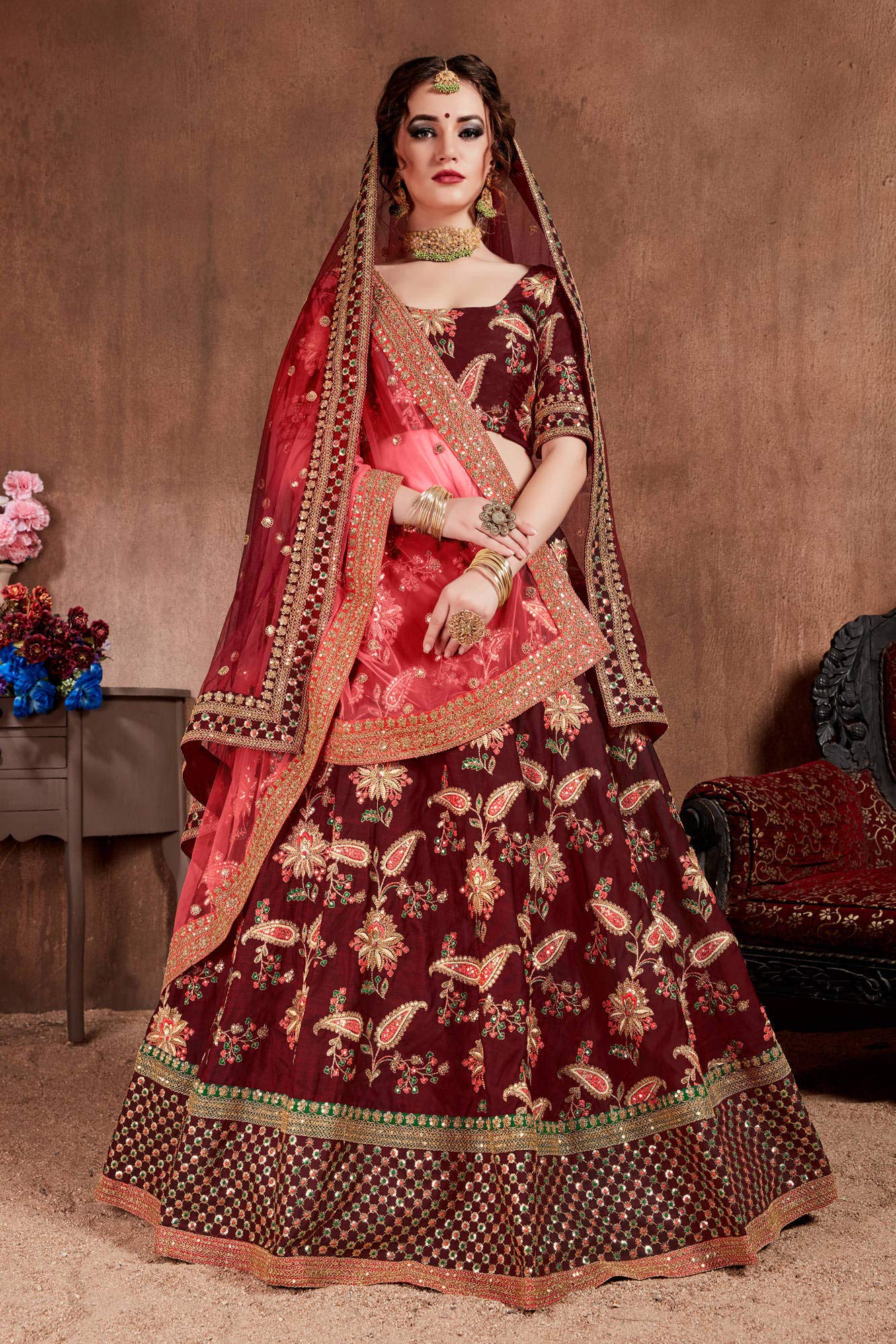 Zeel clothing silk lehenga choli sales