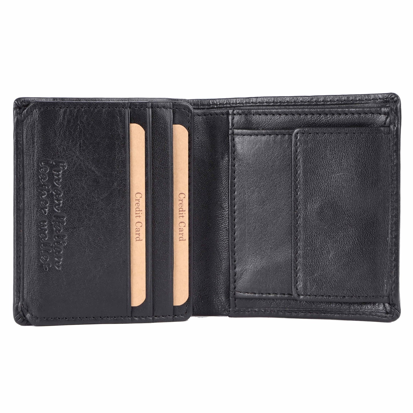 KOMPANERO Genuine Leather Wallet (C-13272-BLACK)