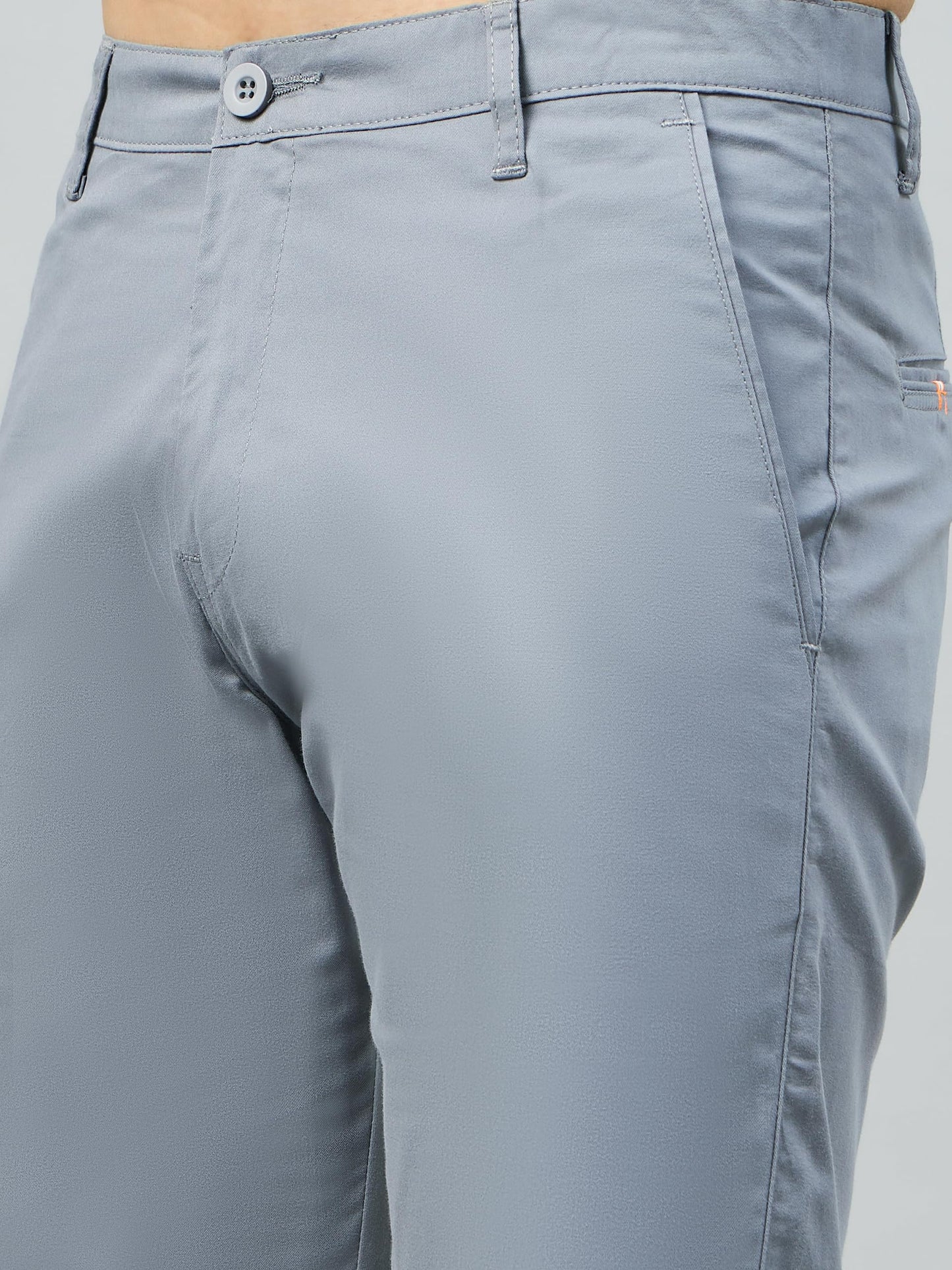 STUDIO NEXX Men's Regular Fit Bluish Grey Cotton Basics Shorts_UBER20_BLUISHGREY_28