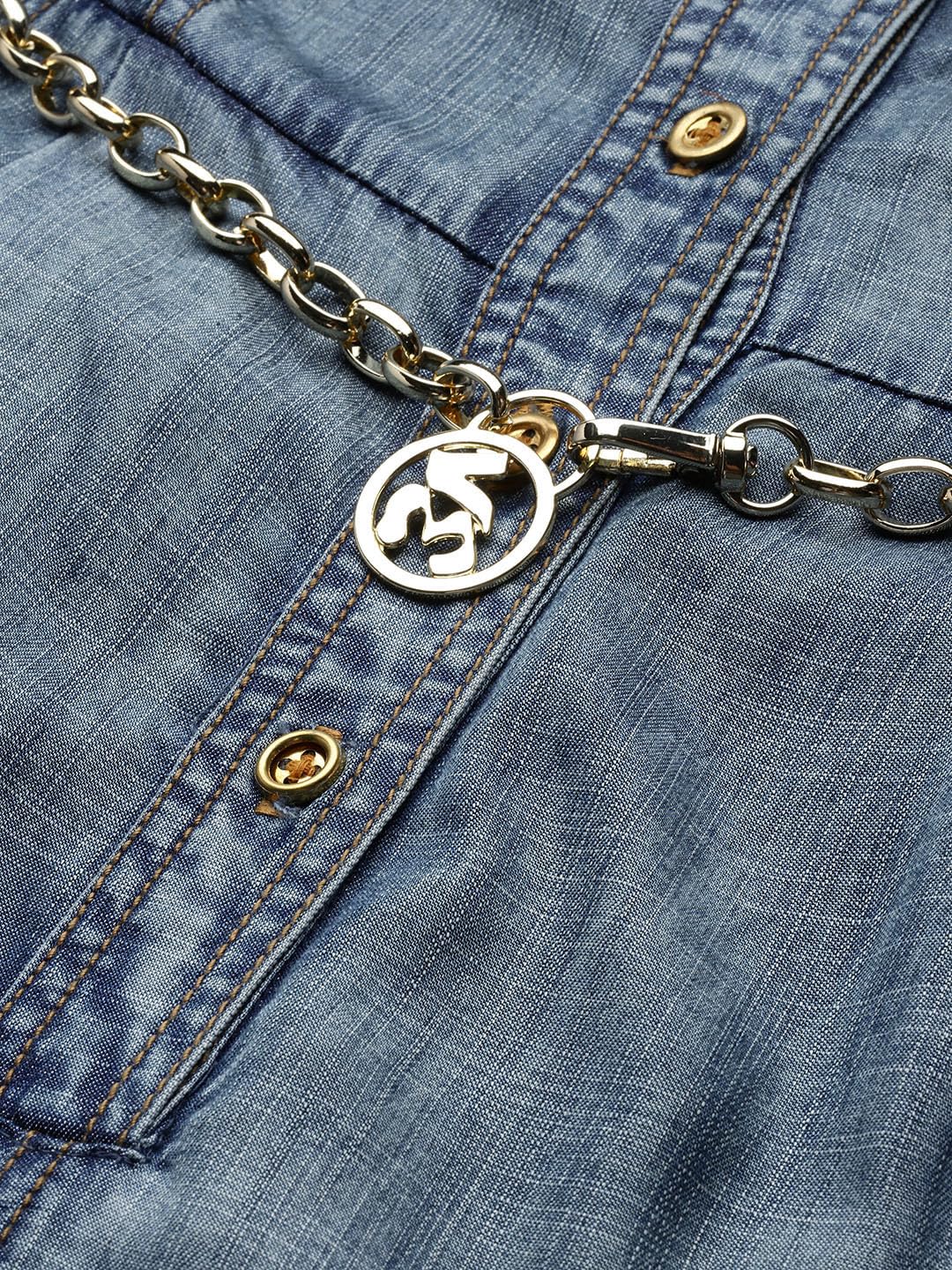 Label RITU KUMAR Blue Jolene Jumpsuit