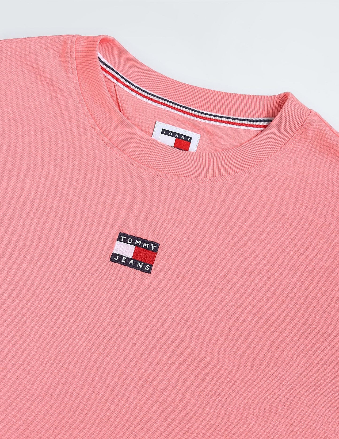 Tommy Hilfiger Womens Pink Color T-Shirt (M)