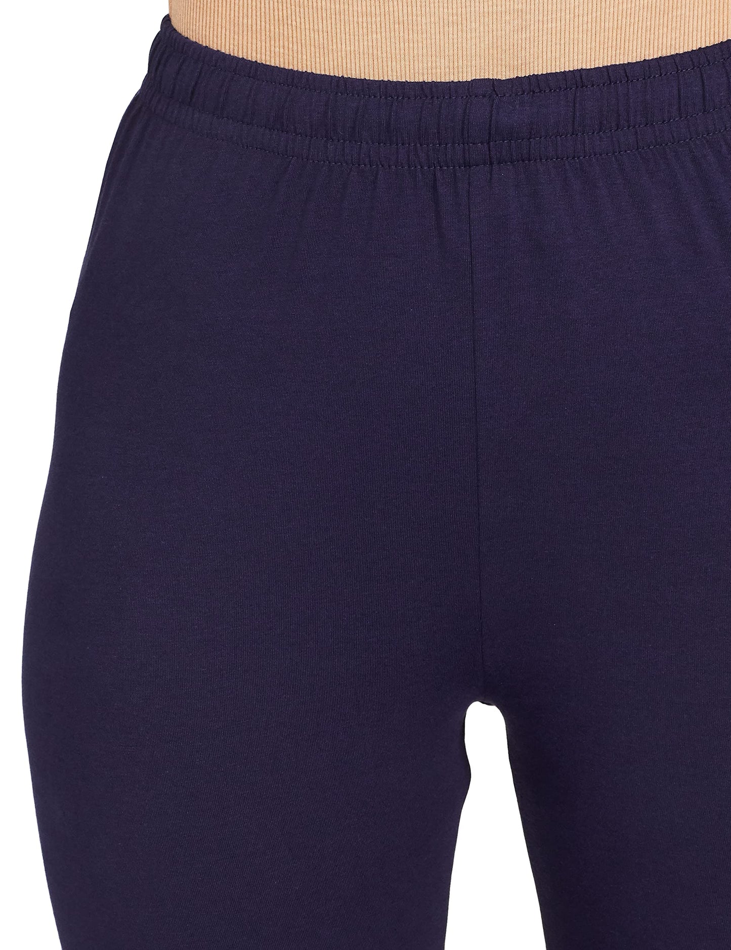 Max Women's Relaxed Fit Cotton Churidar Leggings (NOOSKC21NANAVY_Navy_XXL_Navy_2XL)