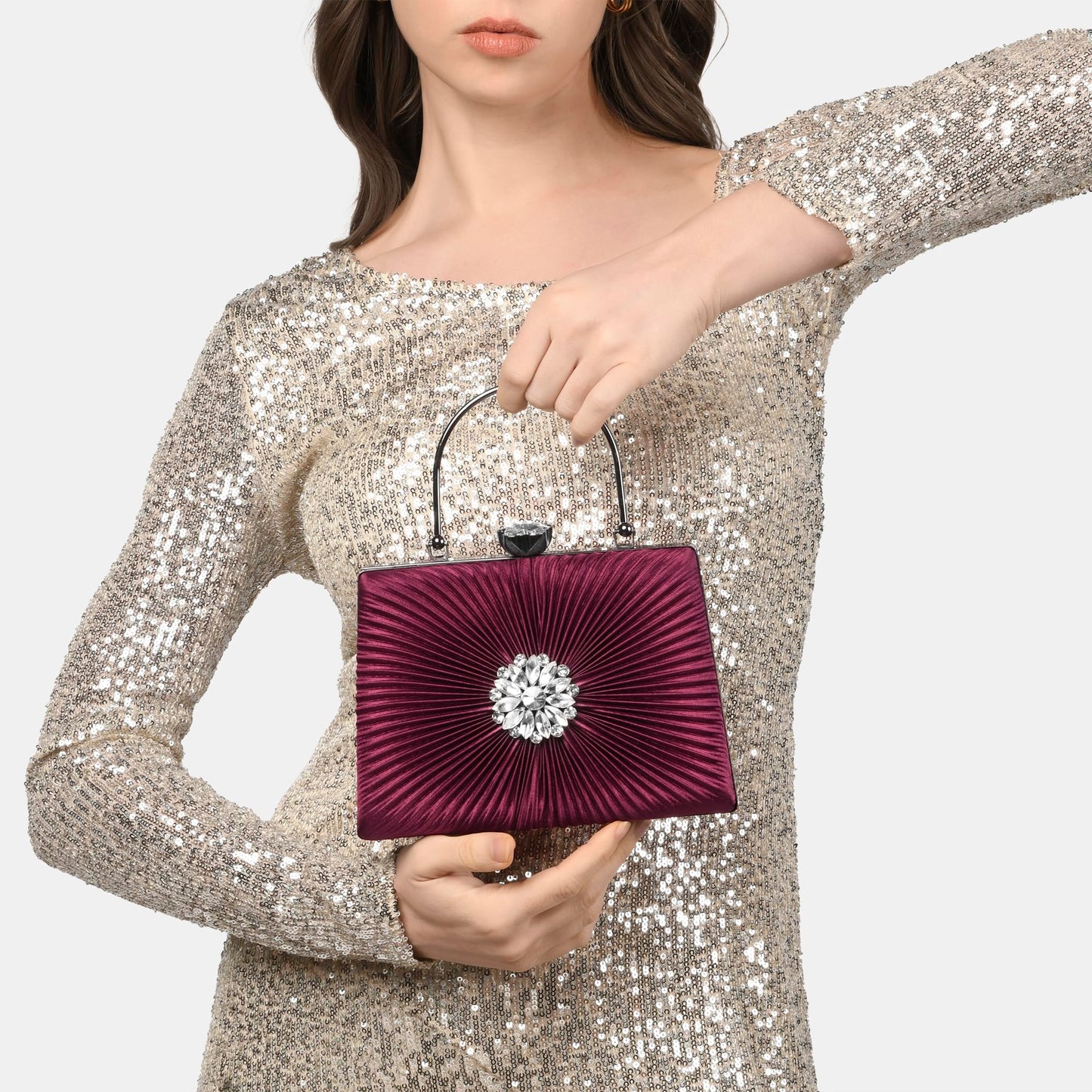 Lavie Women's Ray Framed Clutch | Ladies Purse Handbag