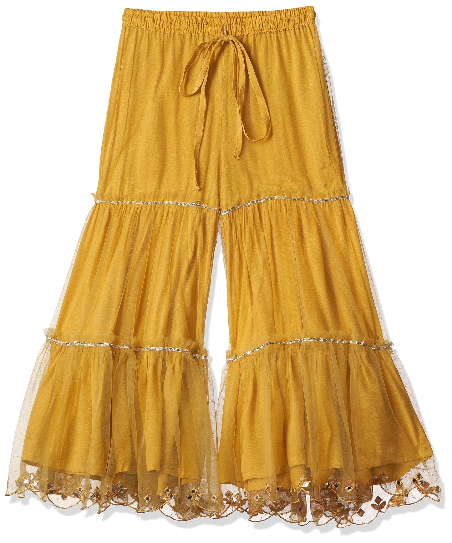 BIBA GIRL EMBROIDERY RELAXED KID(KW4802_MUSTARD YELLOW_11)