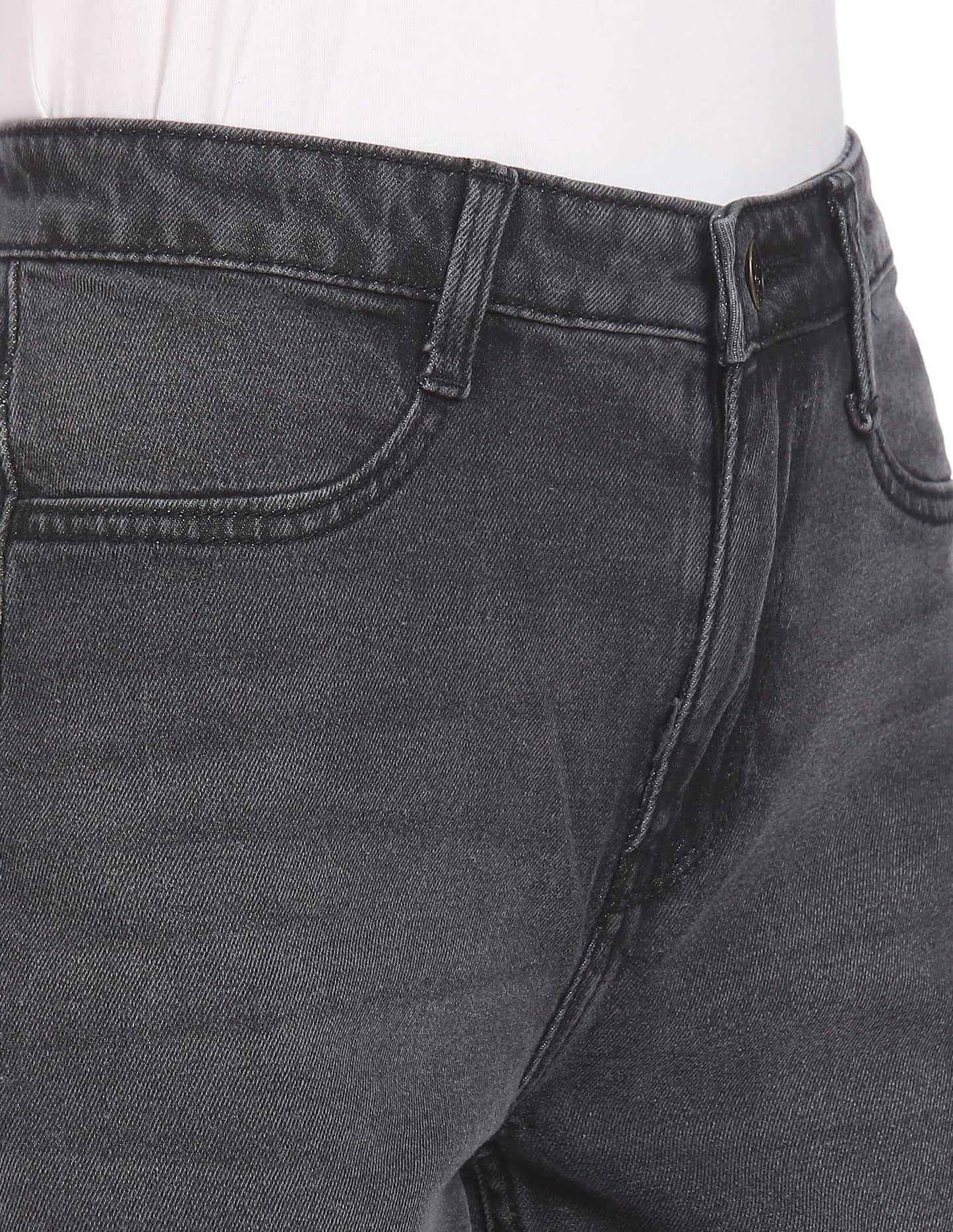 U.S. POLO ASSN. Grey High Rise Dark Wash Jeans