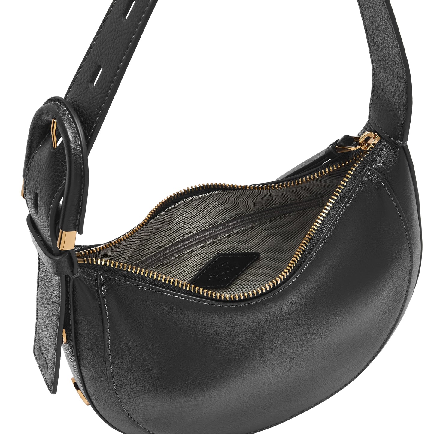 Fossil Harwell Black Hobo Bag ZB1916001