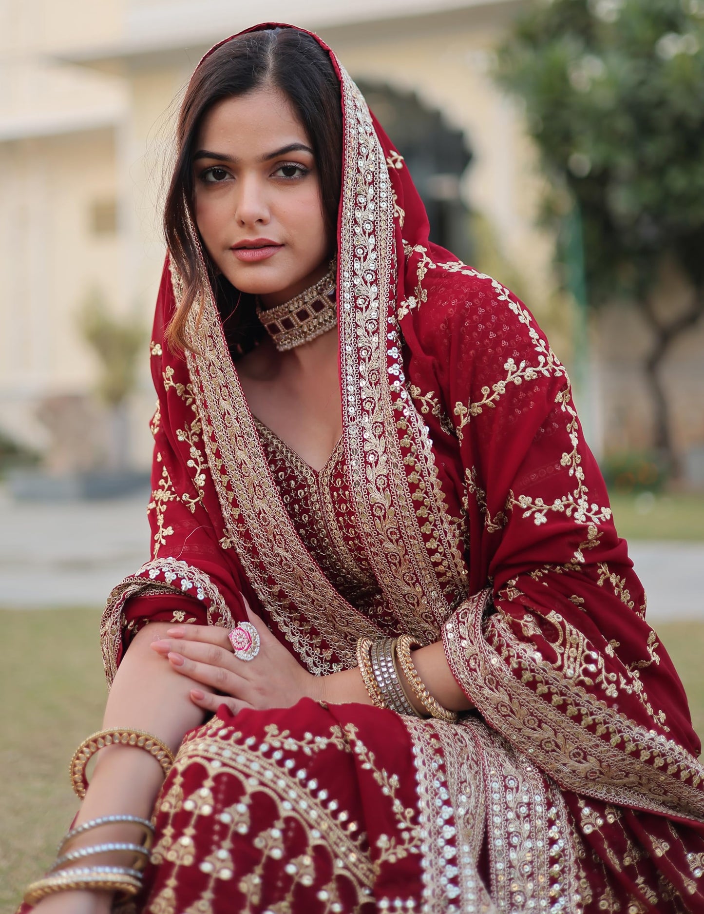 Fashion Basket Faux Blooming With Heavy Sequins Zari Embroidered work Lehenga Choli Set for Women