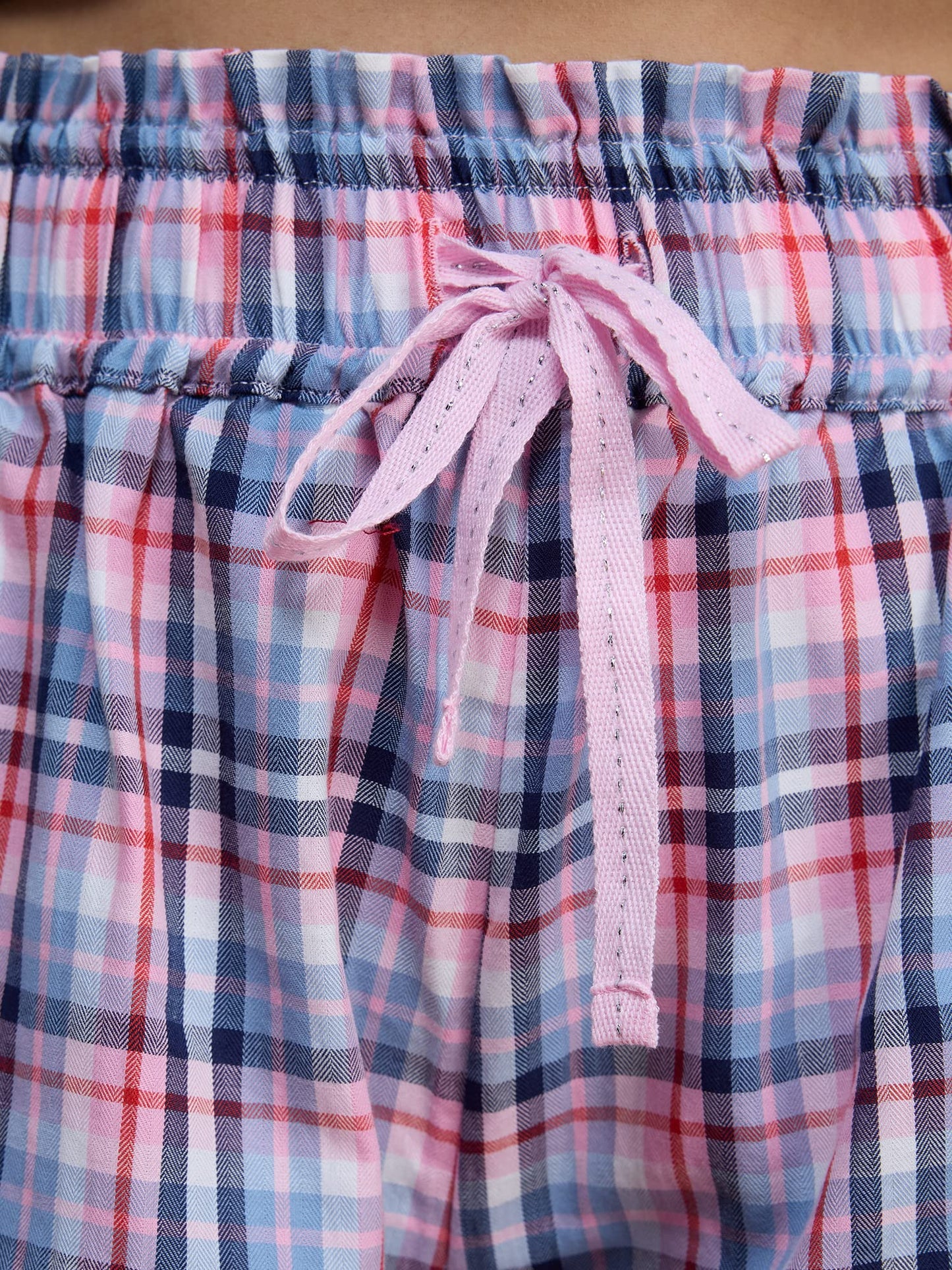 NYKD Cotton Plaid Shorts | Pocketed | Cotton | Pull On- NYS131 - Lavender Plaid-XL