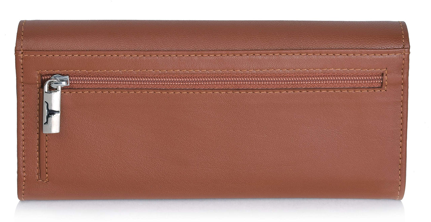 URBAN FOREST Natalie Cognac Womens Leather Wallet