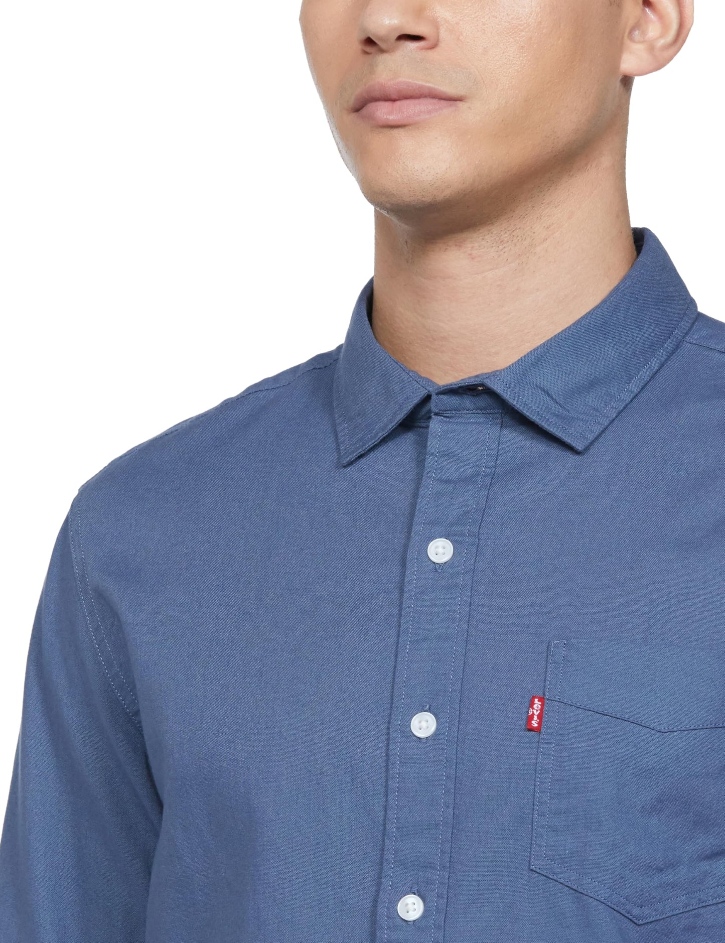 Levi's Men's Slim Fit Shirt (32907-0518_Navy