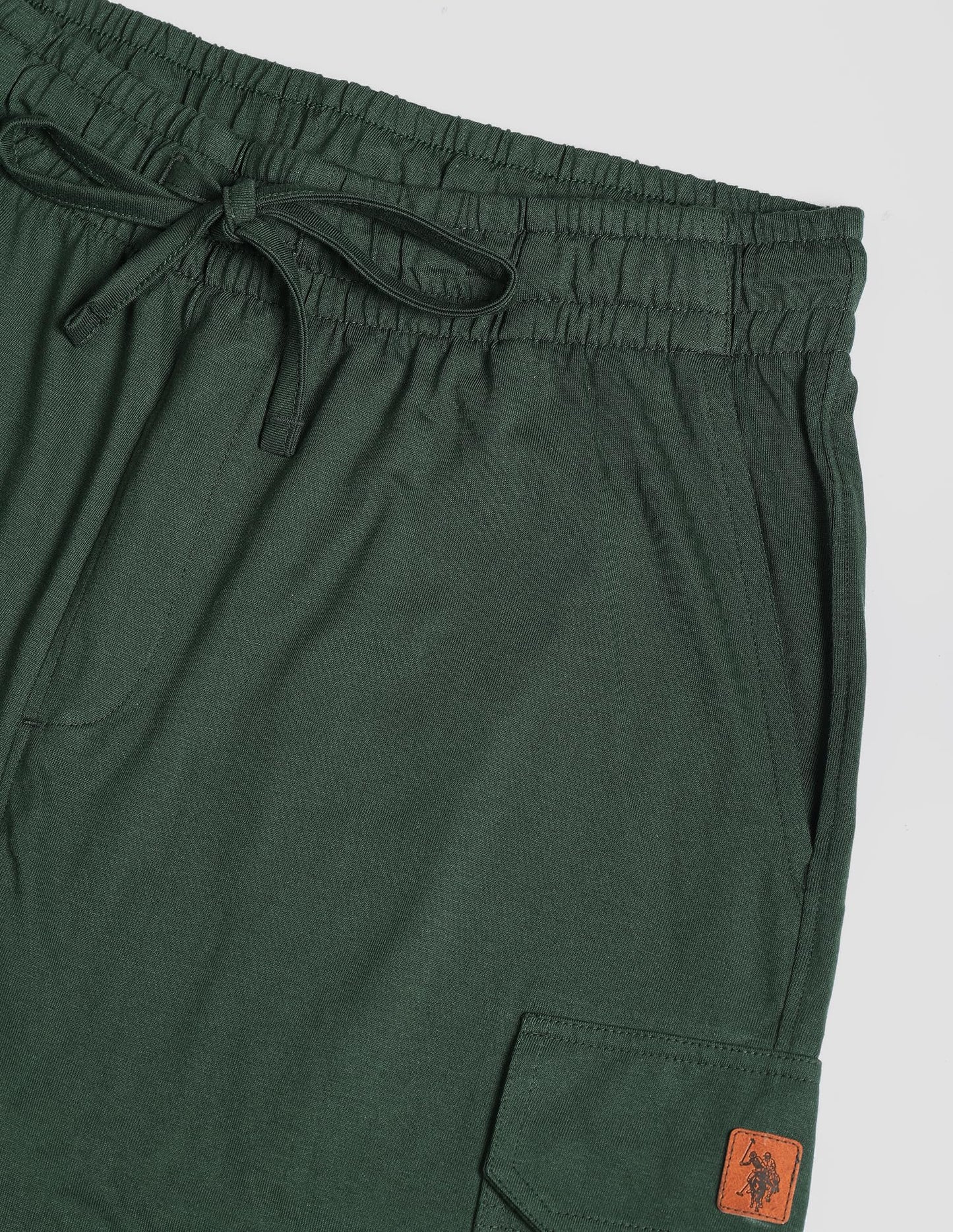 U.S. POLO ASSN.. Mens OJ002 Cargo Utility Lounge Joggers(OJ002-PL_Bottle Green_XL)
