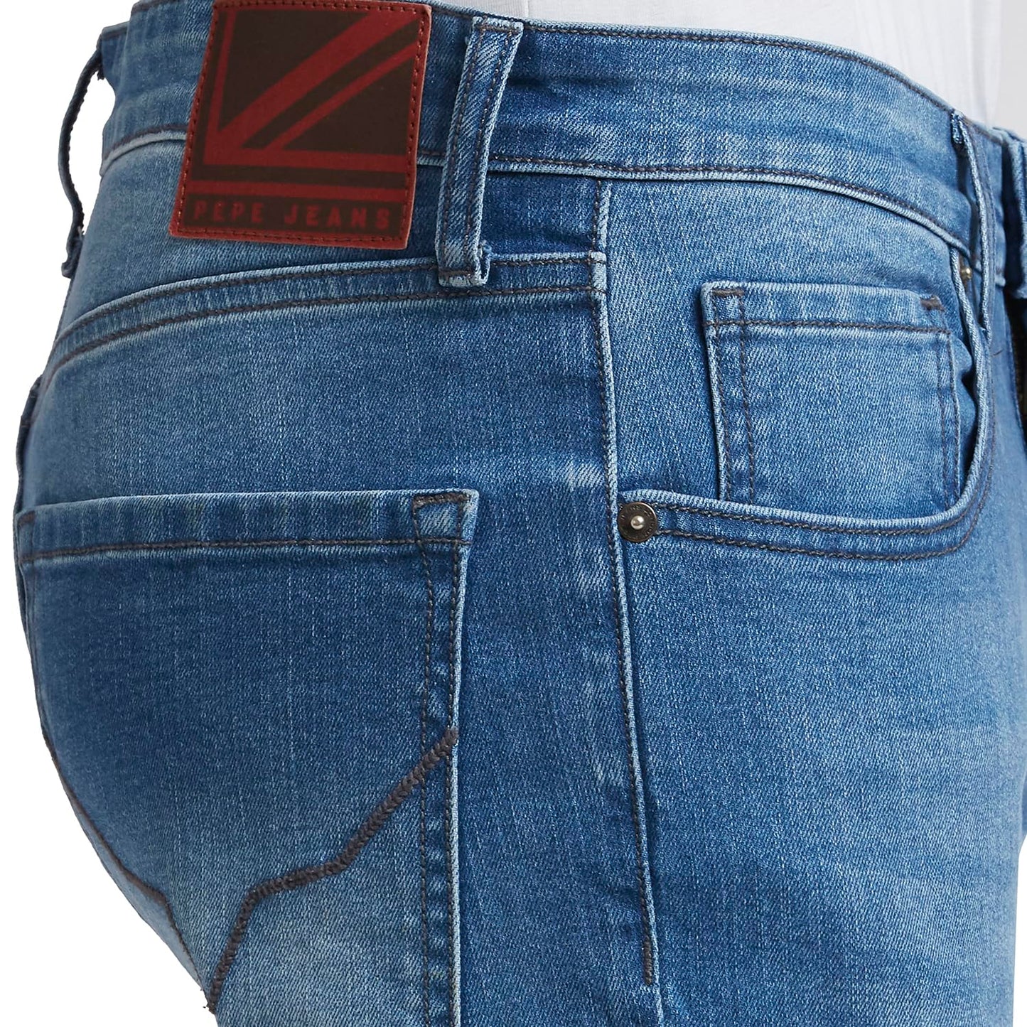 Pepe Jeans Men's Mid Rise Slim Fit Jeans Light Used