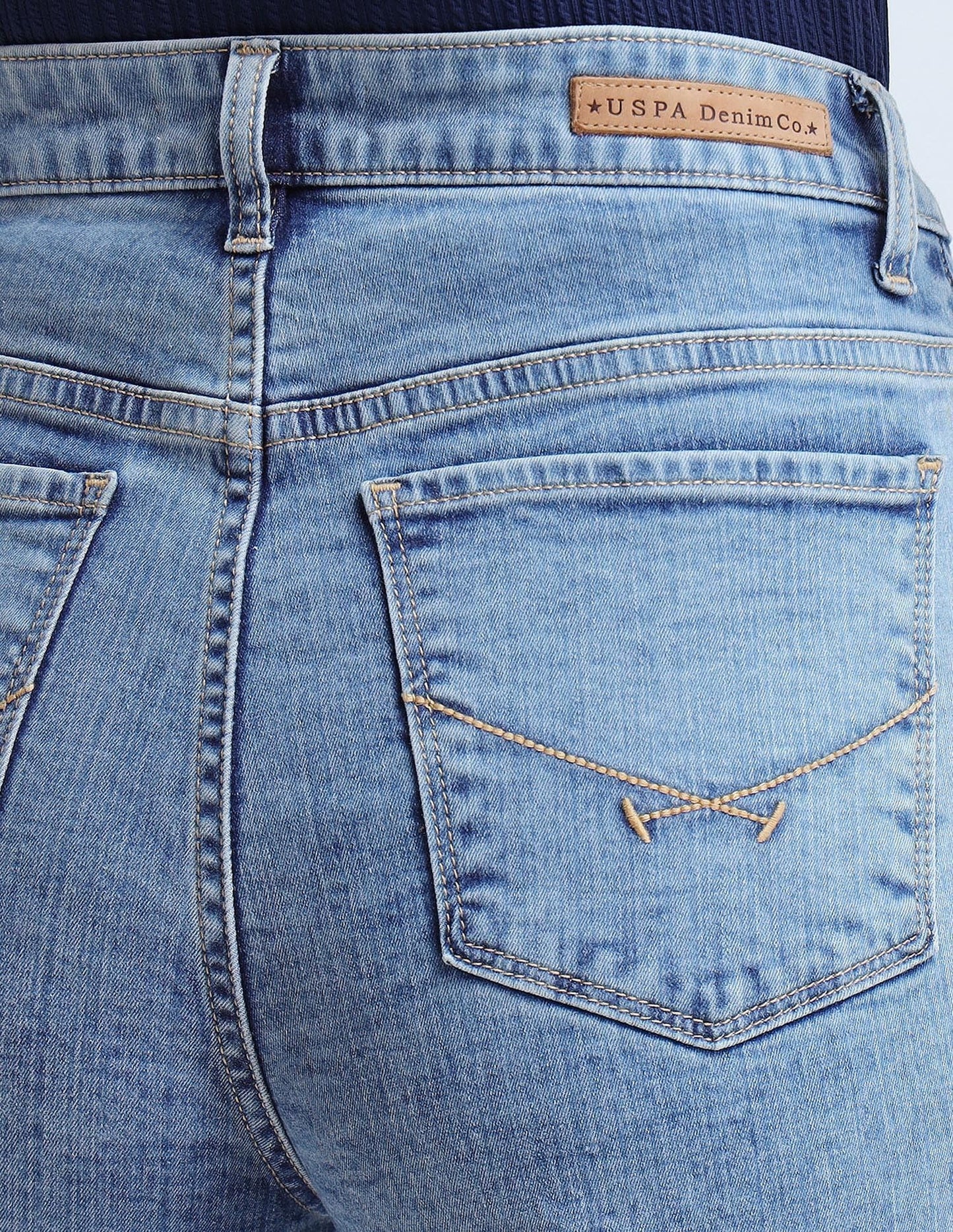 U.S. POLO ASSN. Women's Loose Jeans (UWAW24JEN161_Blue