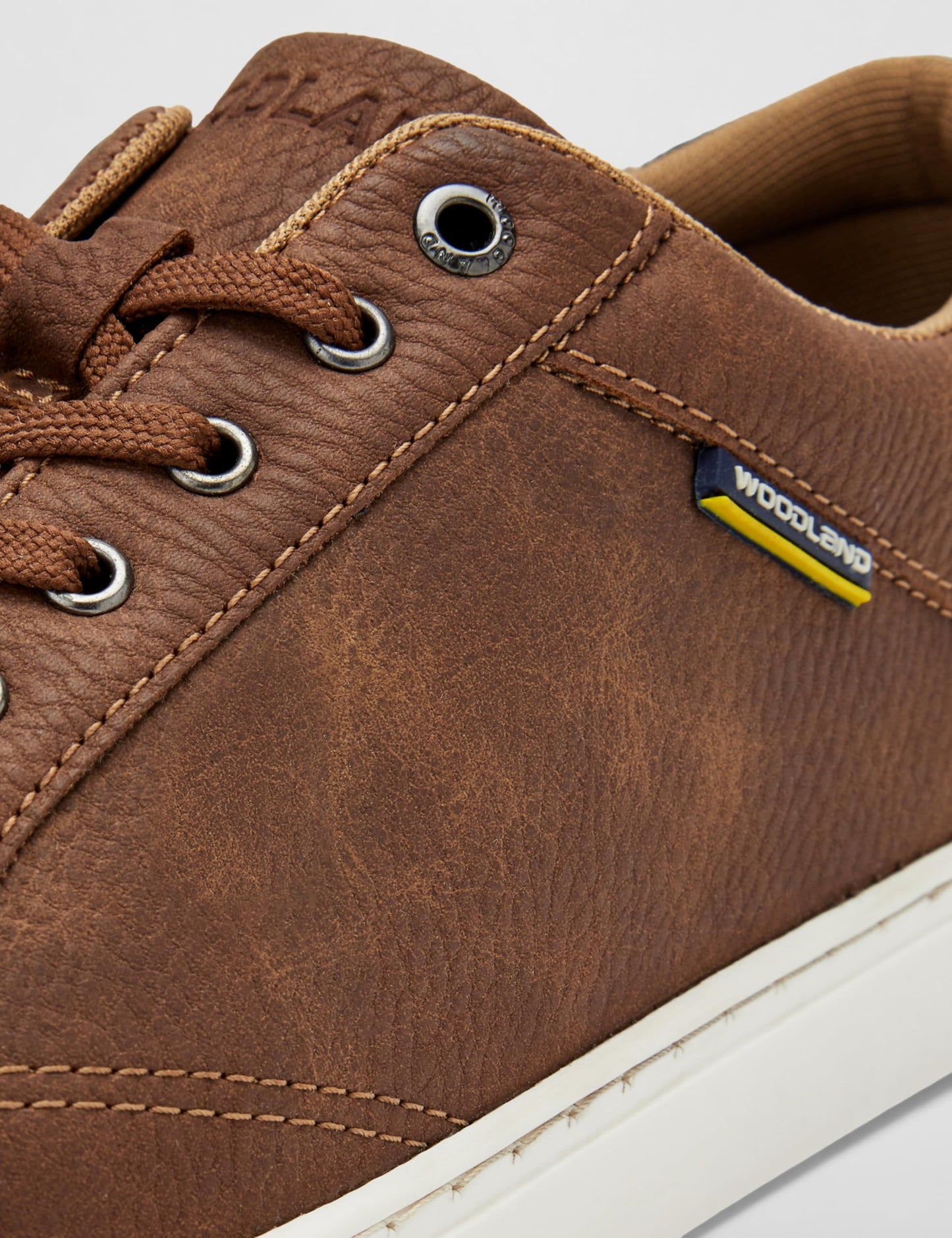 Woodland Men's Tan PU Casual Shoes-8 UK (42 EU) (SNK 4475022)