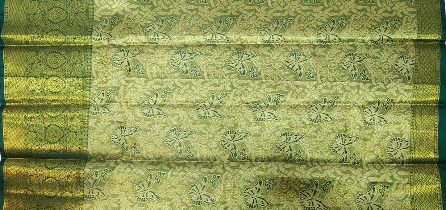 SREE KUMARAN Women's Kanchipuram Silk Pure Pattu Sarees With Blouse (VSK138-2) (VSK188-2)