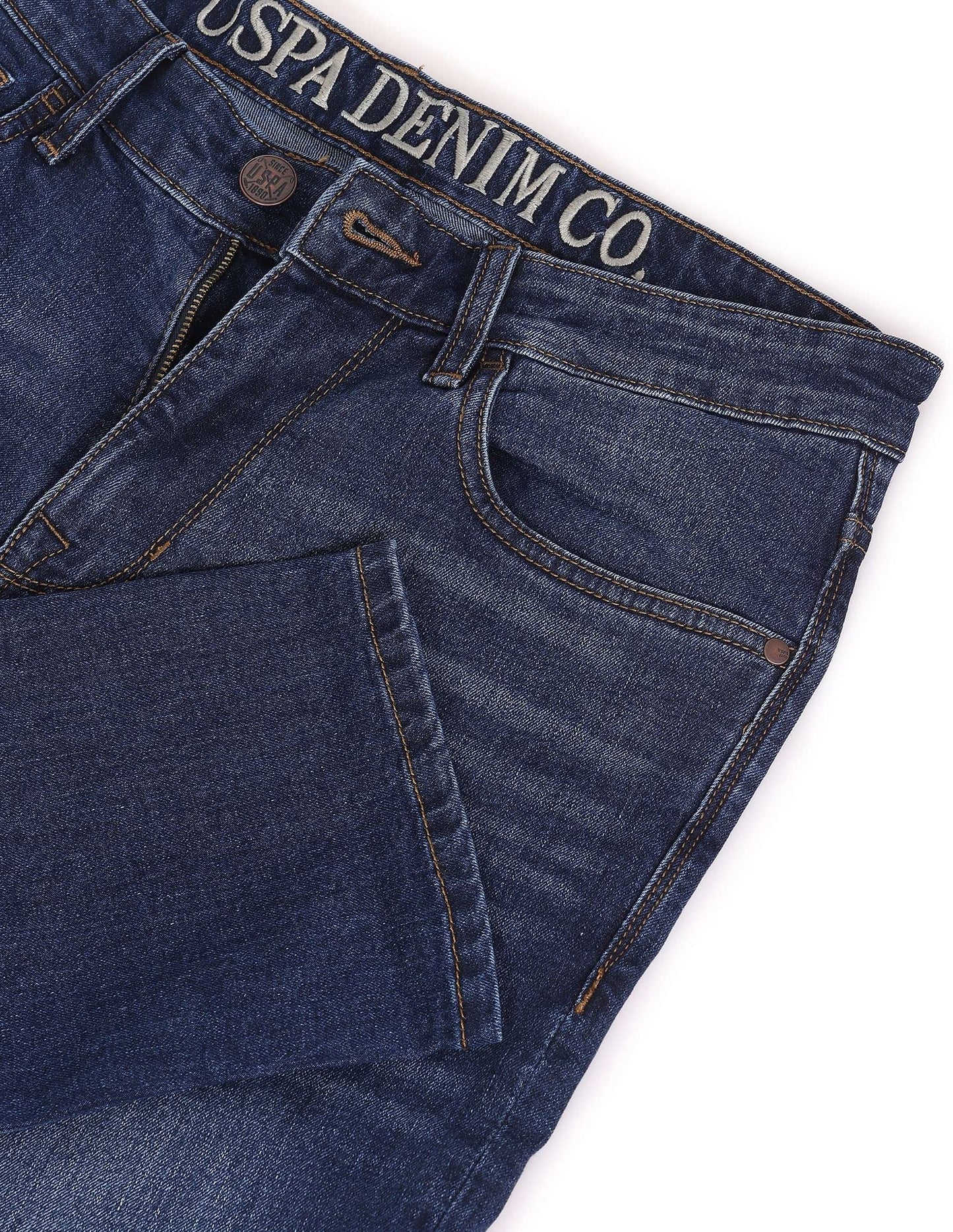 U.S. POLO ASSN. Men's Slim Mid Rise Jeans (UDJC0079_Blue_34)