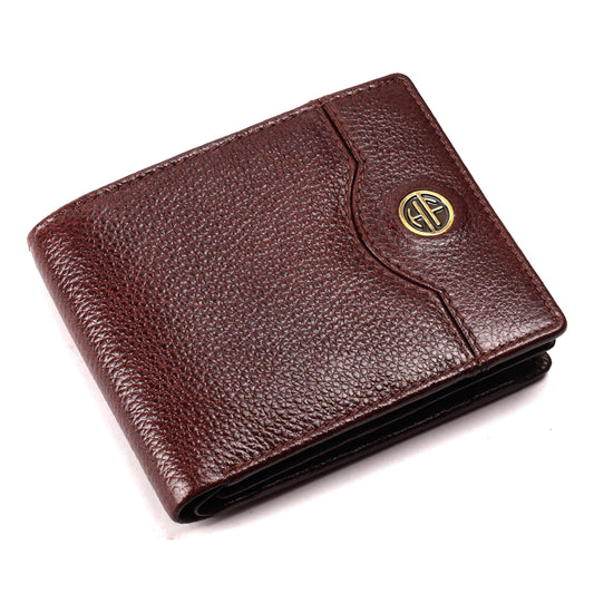 HAMMONDS FLYCATCHER Genuine Leather Wallet for Men, RFID Protected Leather Purse for Men, Money Purse for Men, Bi-Fold Wallet, 6 Card Slots, 1 ID Slots, Coin Pocket, Hidden Pockets - Brown