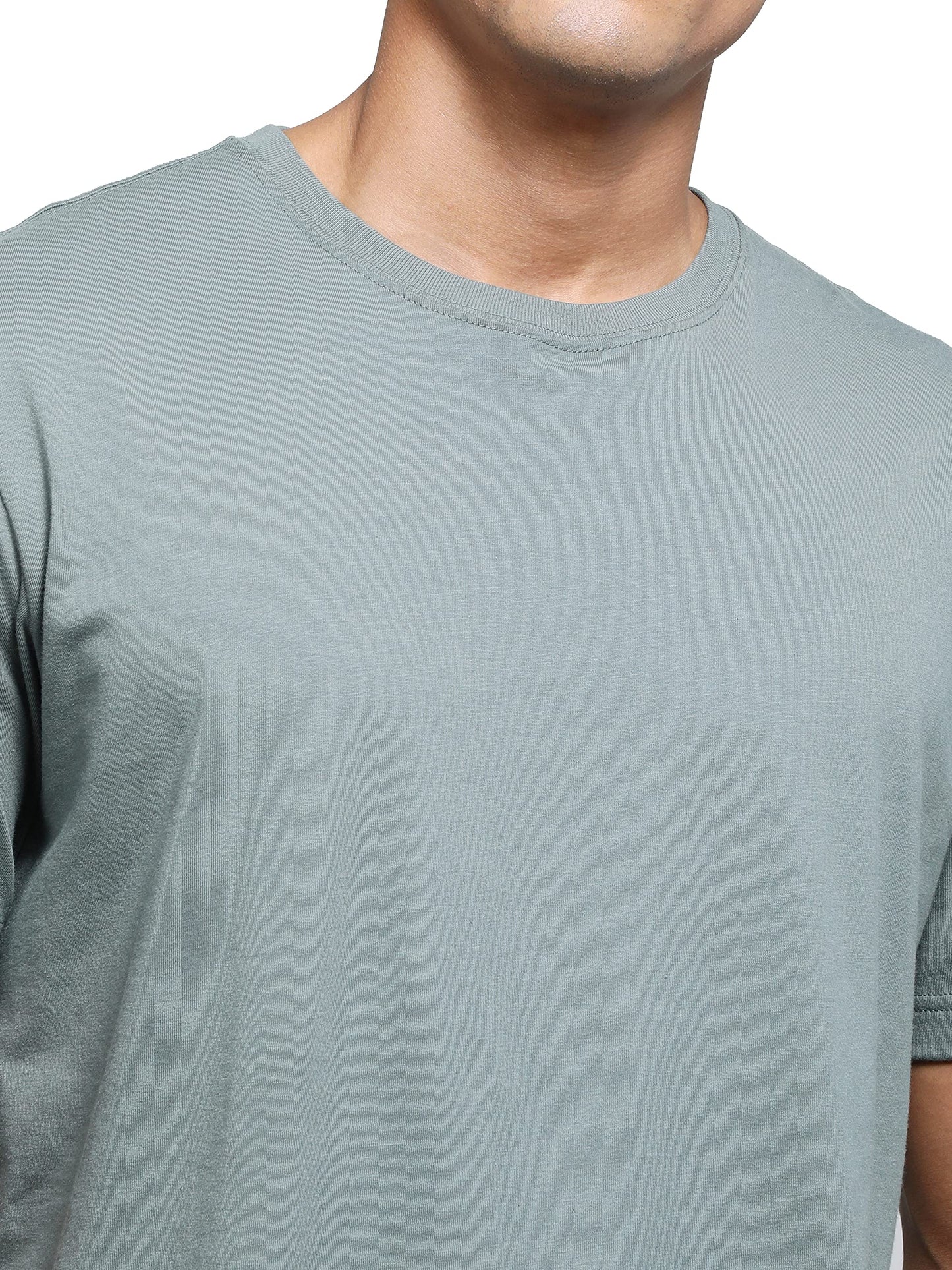 Jockey Men's Super Combed Cotton Rich Solid Round Neck Half Sleeve T-Shirt_Style_2714_Balsam Green_L