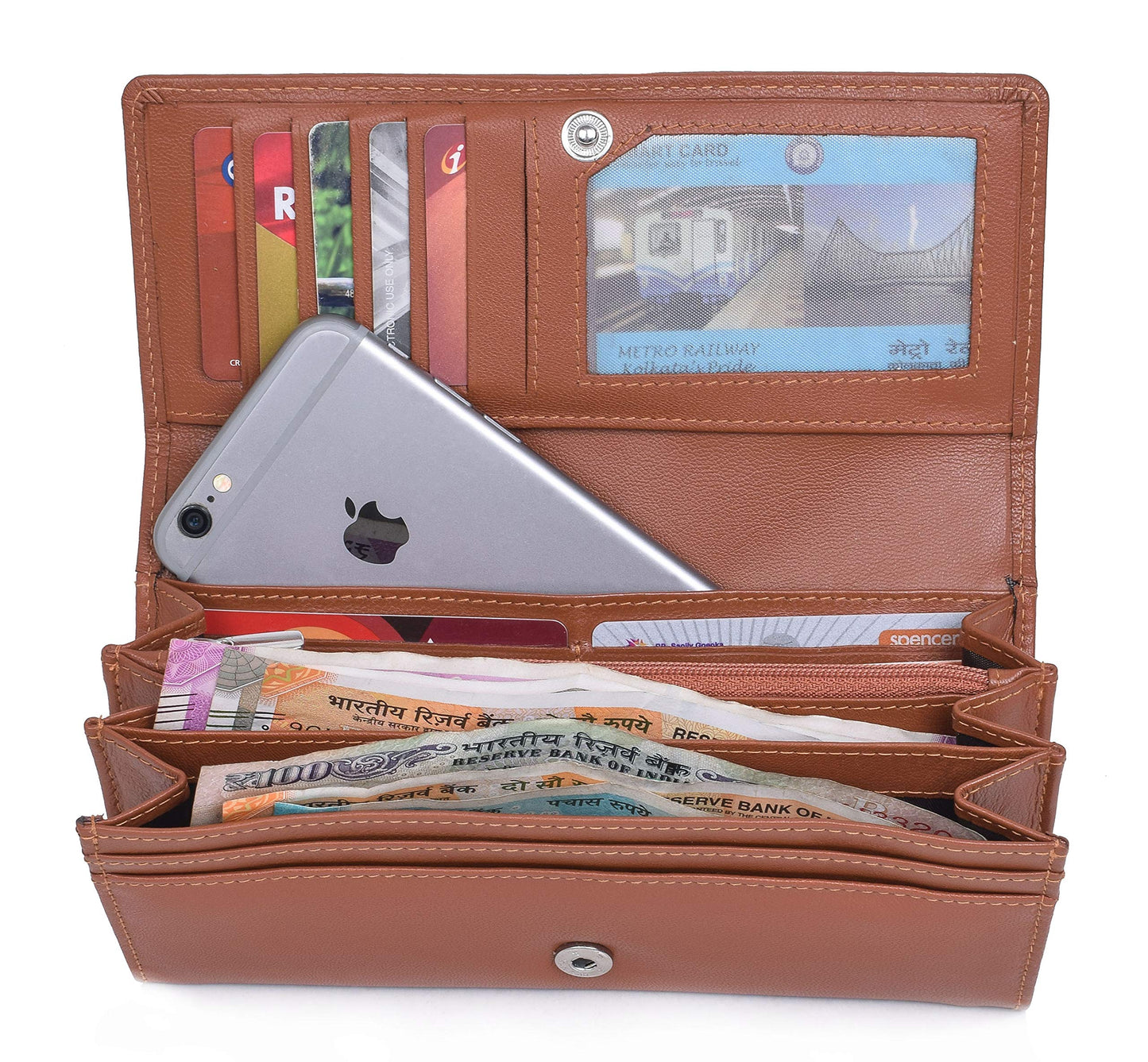 URBAN FOREST Natalie Cognac Womens Leather Wallet