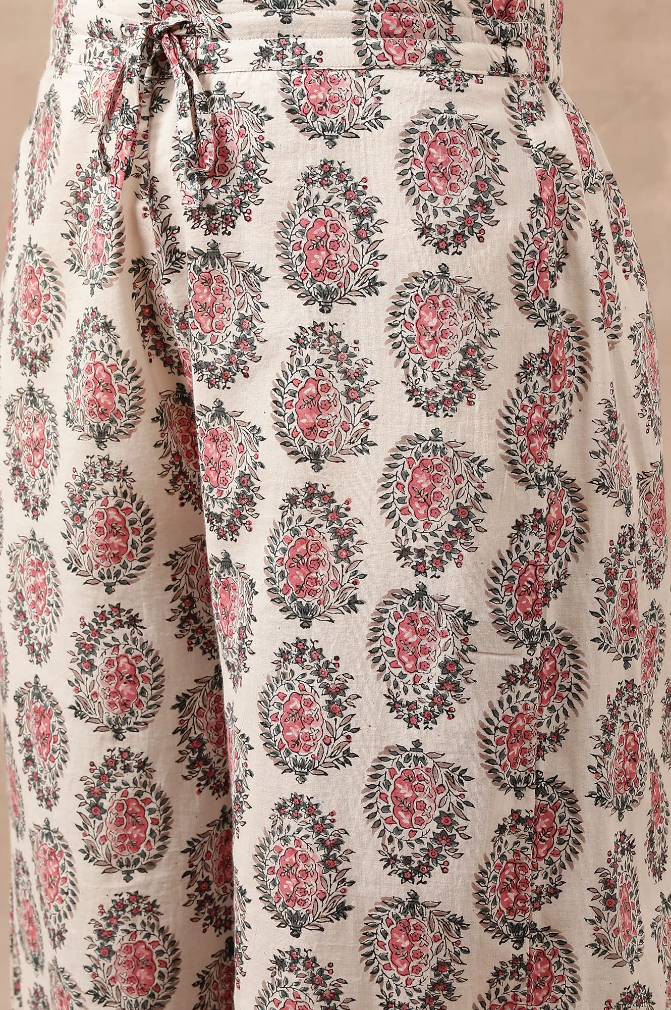 Folksong Pure Cotton Strechable Parallel Pants for Women | Pure Cotton Parallel Pants for Women | Trousers for Women | W for Woman