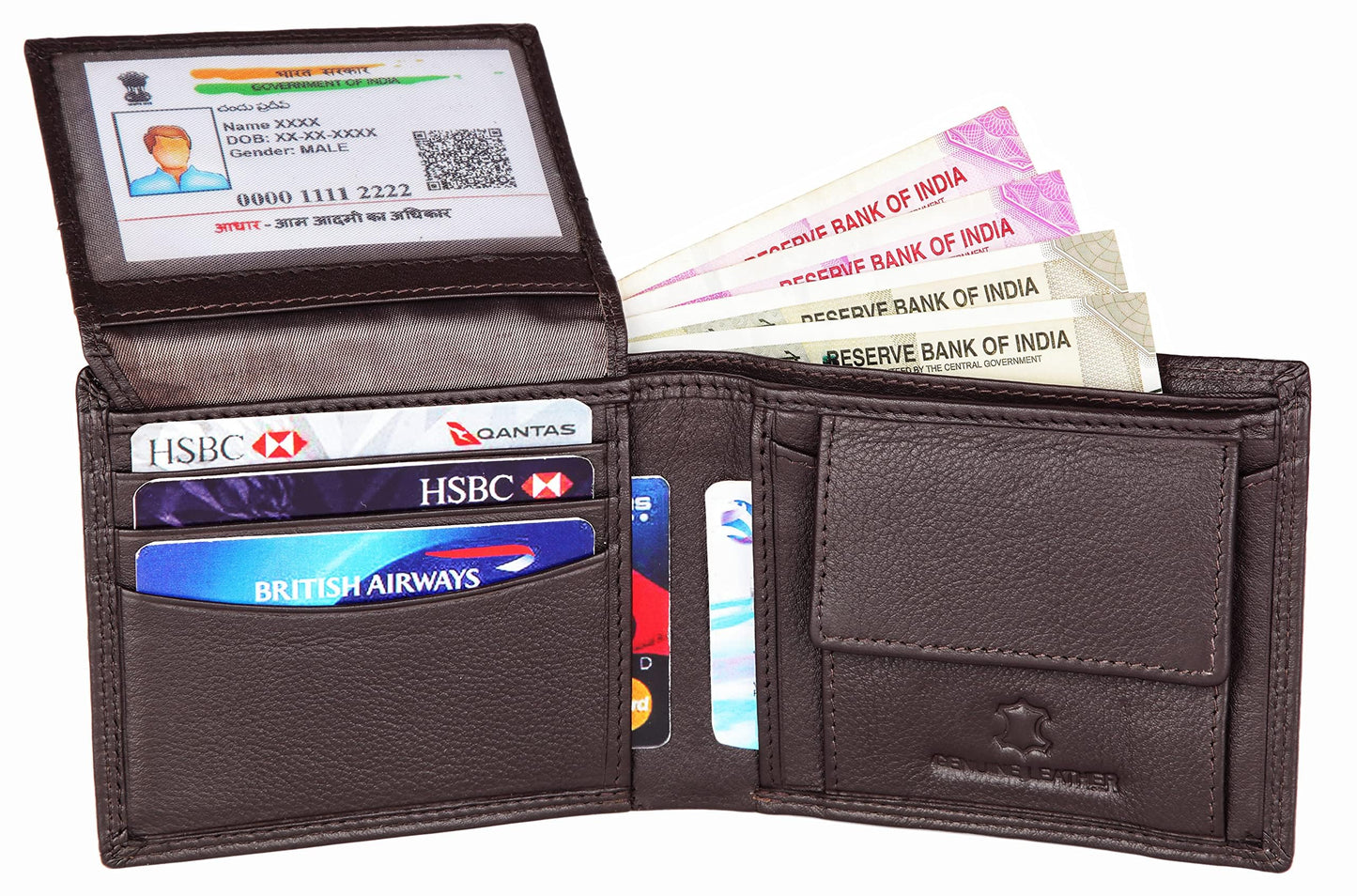 WildHorn Brown Wallet & Belt Combo for Men