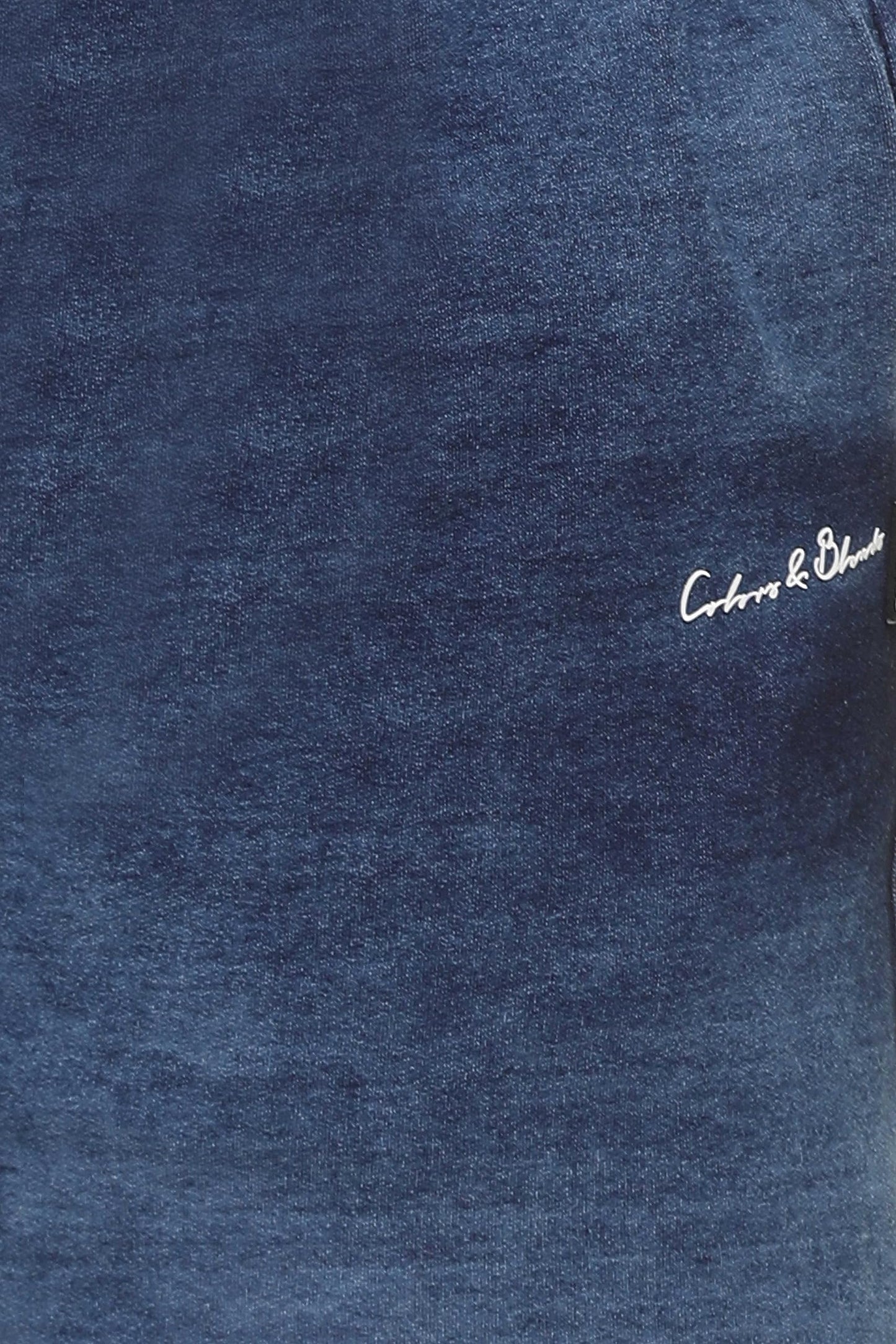 Colors & Blends - Women's Indigo Lycra - Knitted Denim Shorts (SG-01 : Size - S)