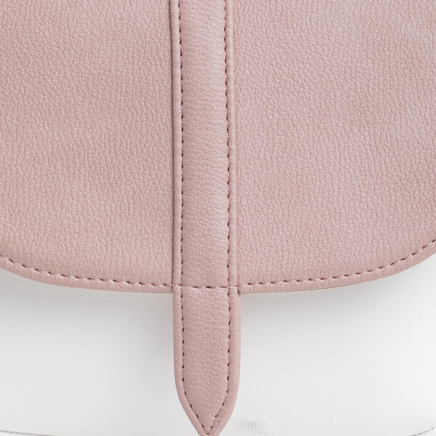 Fastrack Classic Sling Bag for Women | Stylish Crossbody Bag for Girls, Ladies, Women | Spacious, Two-Toned Bag Made of Faux Leather (Powder Pink)