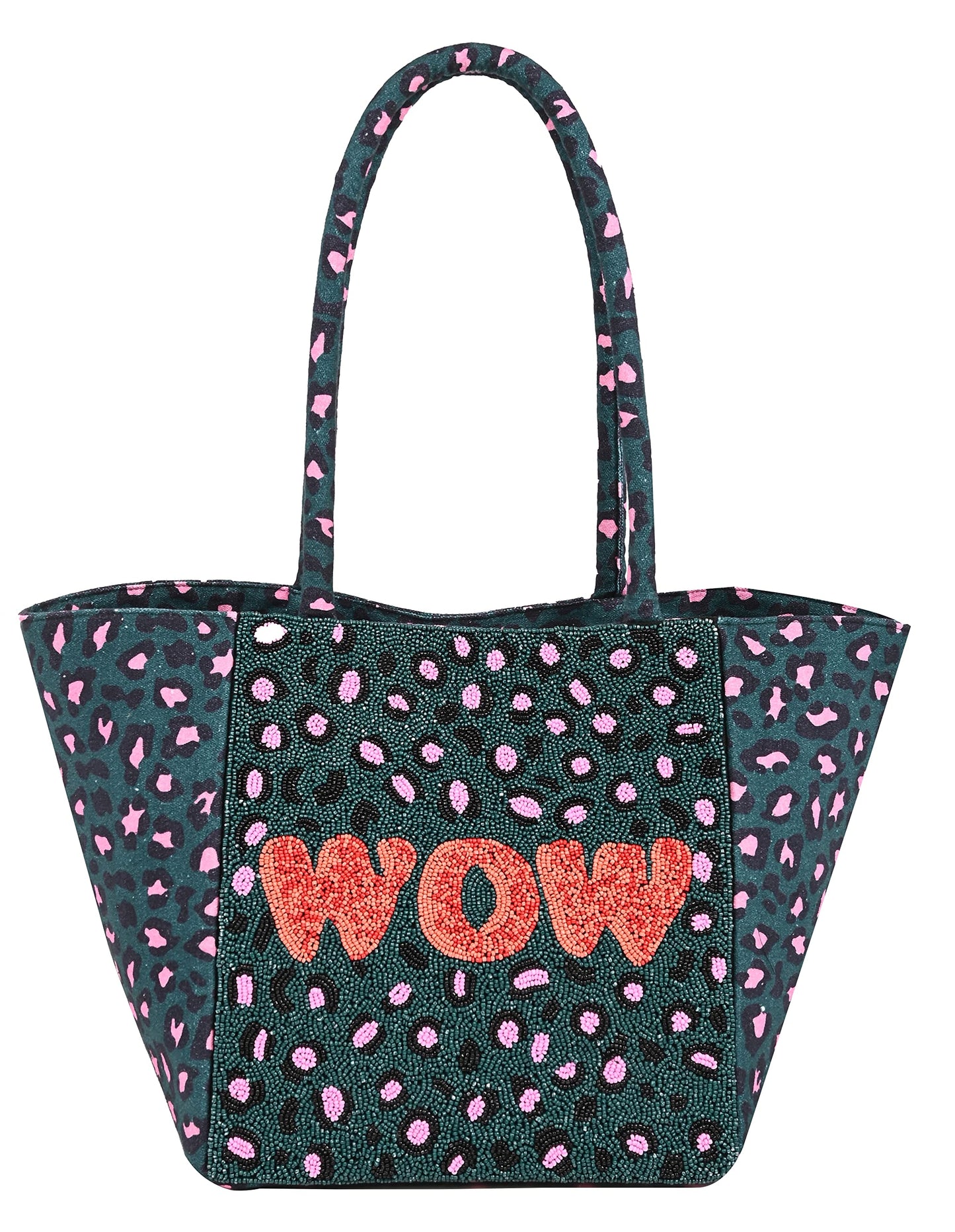 Boho Girl WOW Embroidered Printed Jacquard Fabric Tote bag/Handbag for Women/Girl