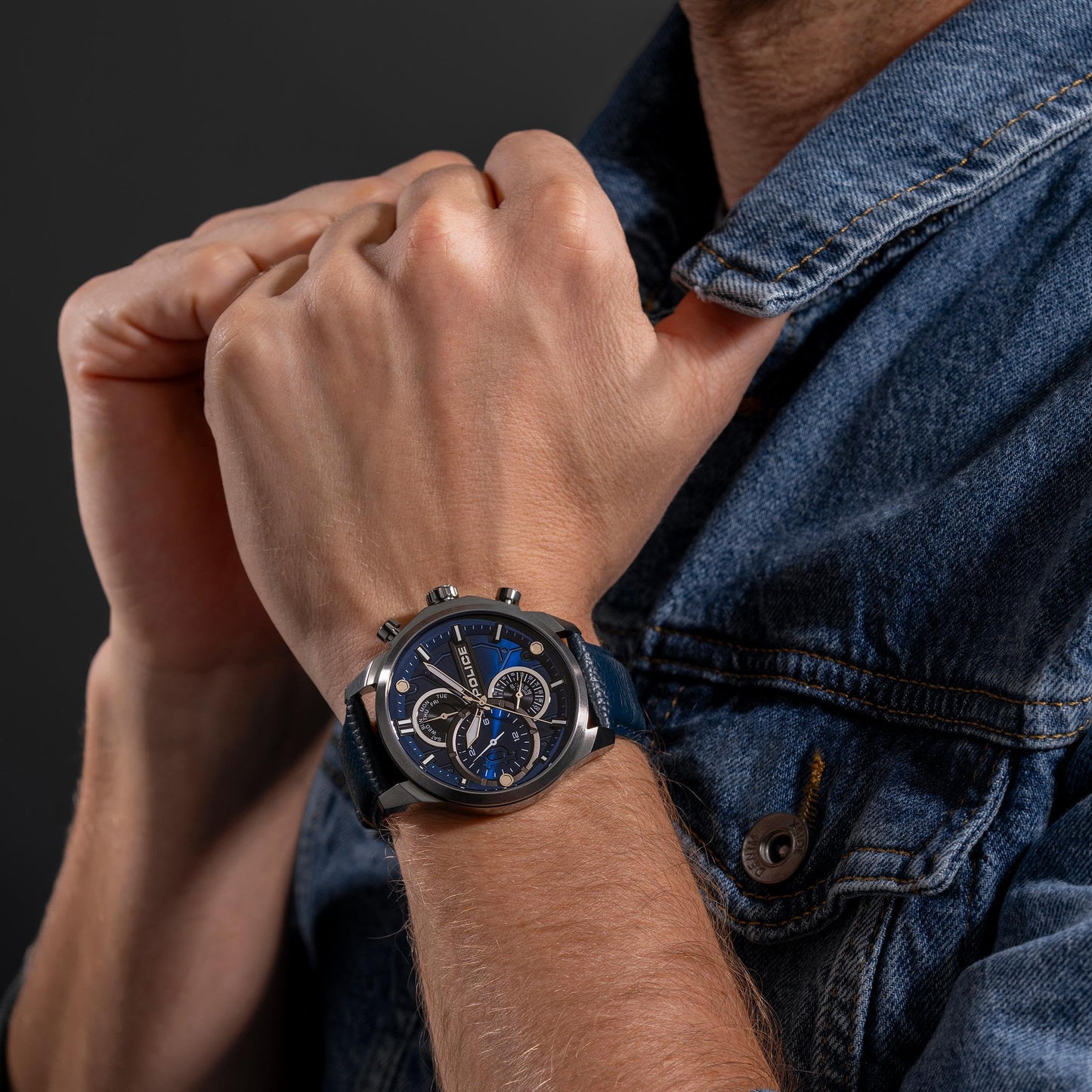 Police Analog Blue Dial Men's Watch-PLPEWGF0039202