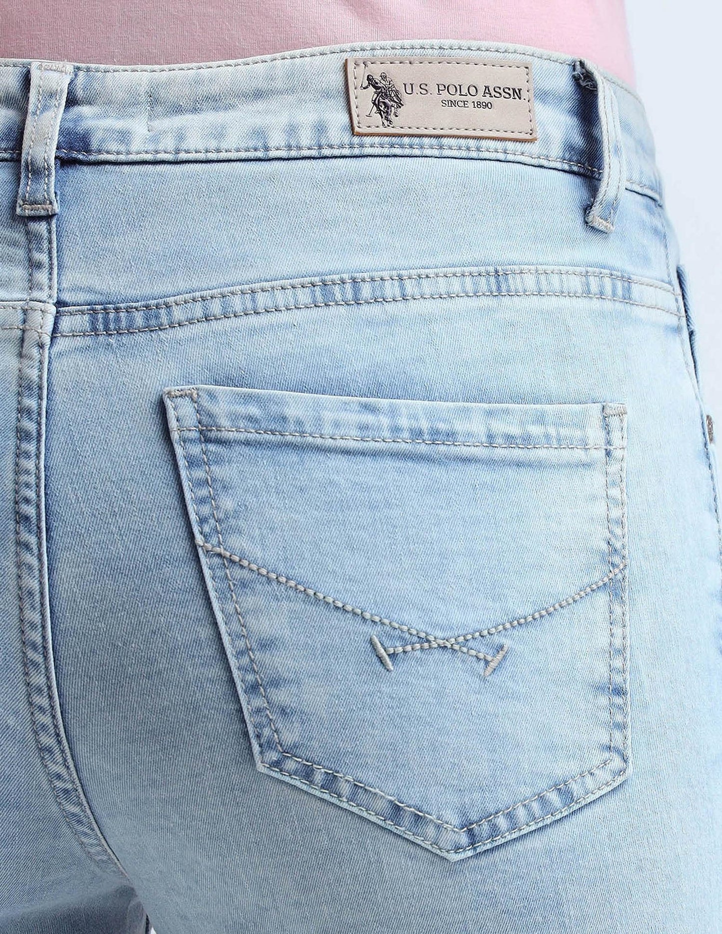 U.S. POLO ASSN. Women's Loose Jeans (UWAW24JEN172_Blue