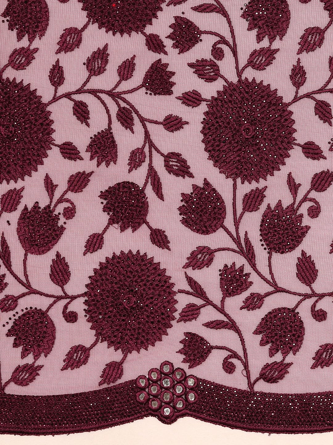 MOHEY Embroidery|Stone Work Saree for Women