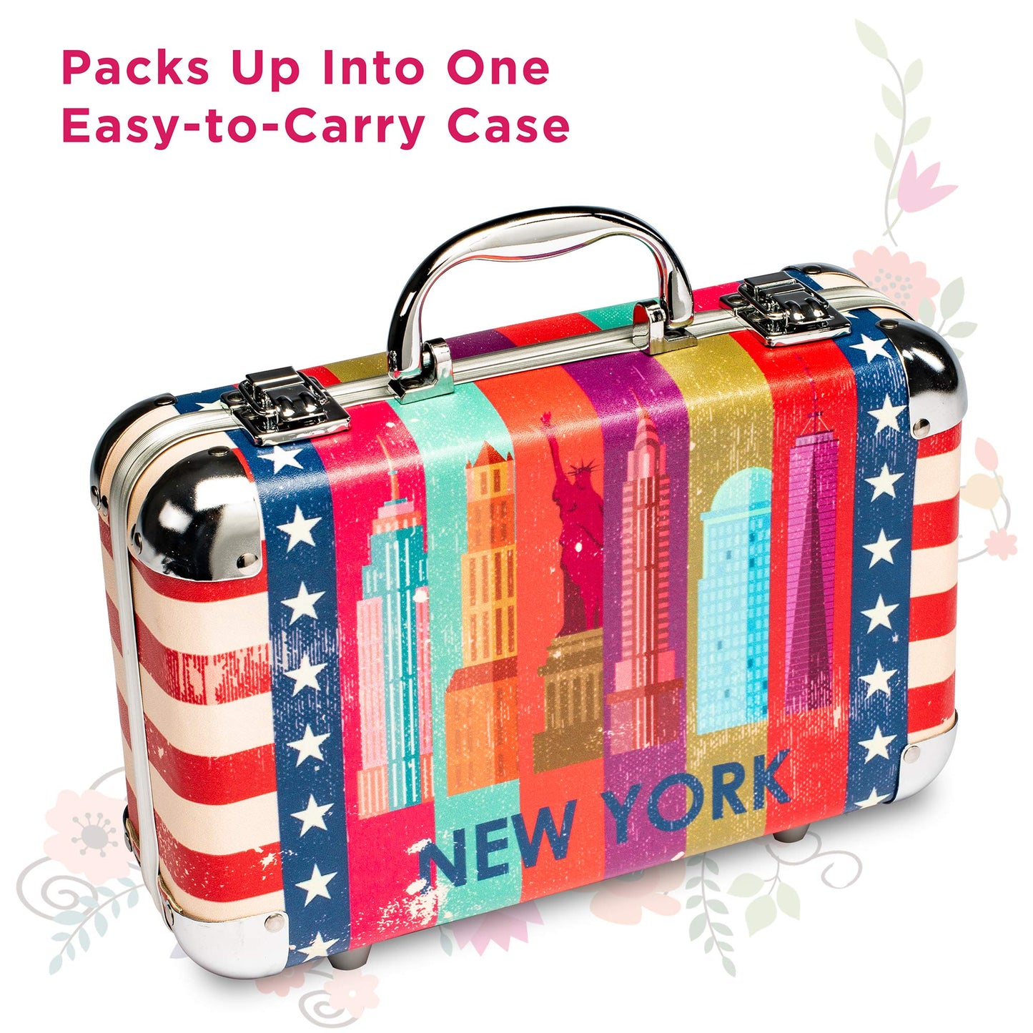 Vokai Makeup Kit Gift Set - 41 Eye Shadows, 7 Body Glitters, 1 Lip Liner Pencil, 1 Lipsticks, 4 Blushs, Eye liner pencil, 5 Concealers, 2 Lip Gloss, 5 Bronzers, Mirror