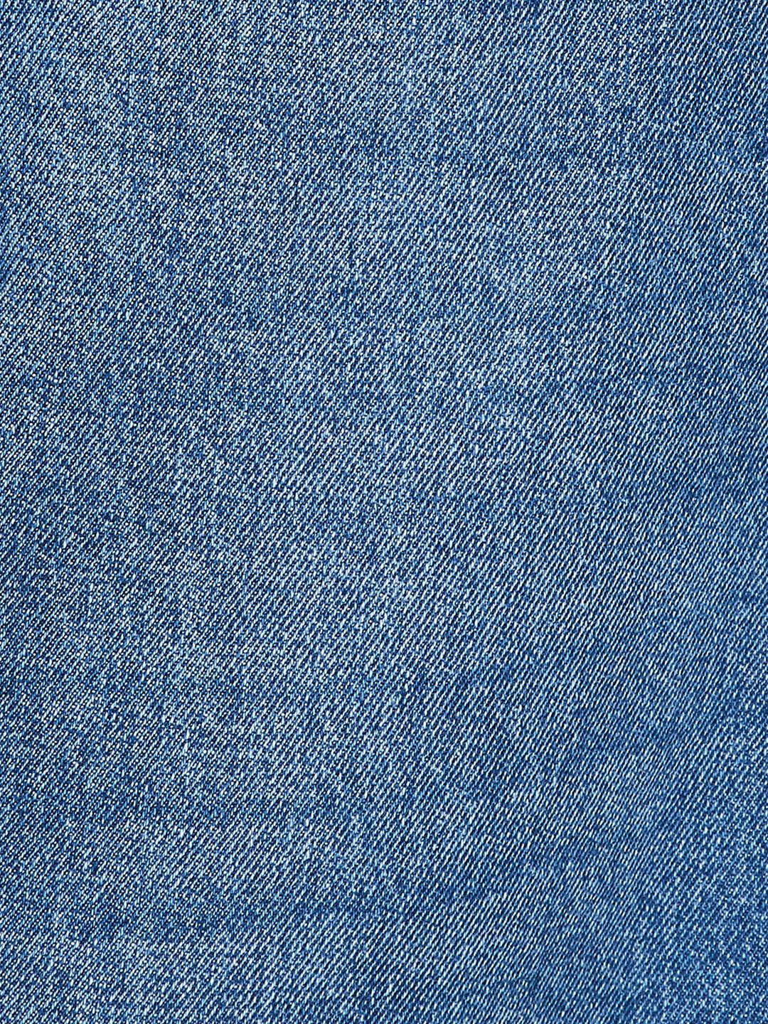 Max Women Washed Denim Skirt (Blue_30)