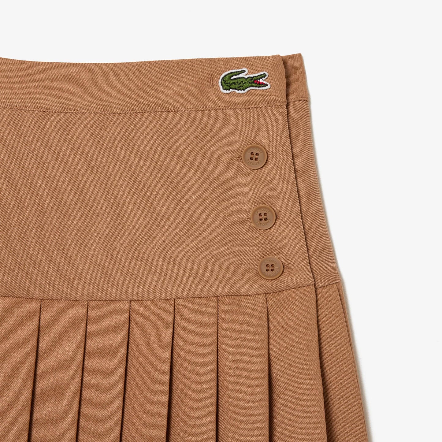 Lacoste Polyester Blend Western Skirt Brown