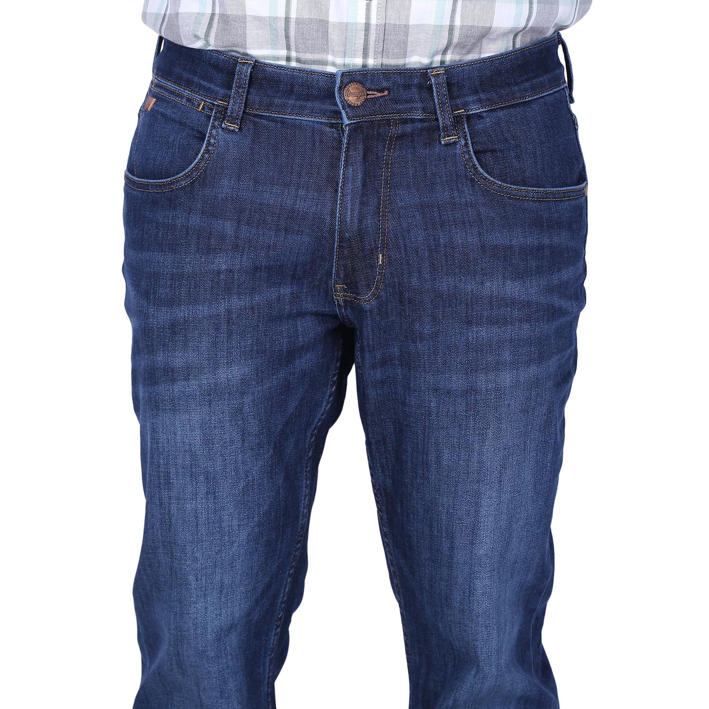 Wrangler Men Blue Millard Regular Fit Mid Rise Jeans