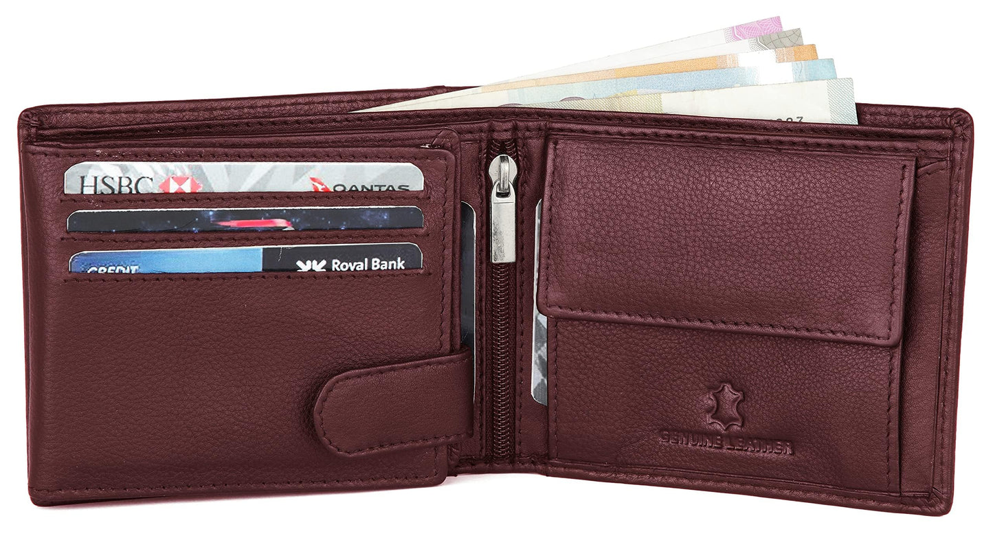 WildHorn Rakhi Gift Hamper for Brother - .Classic Men's Leather Wallet, and Rakhi Combo Gift Set for Brother, Brown, One Size (RAKHIGIFT001)