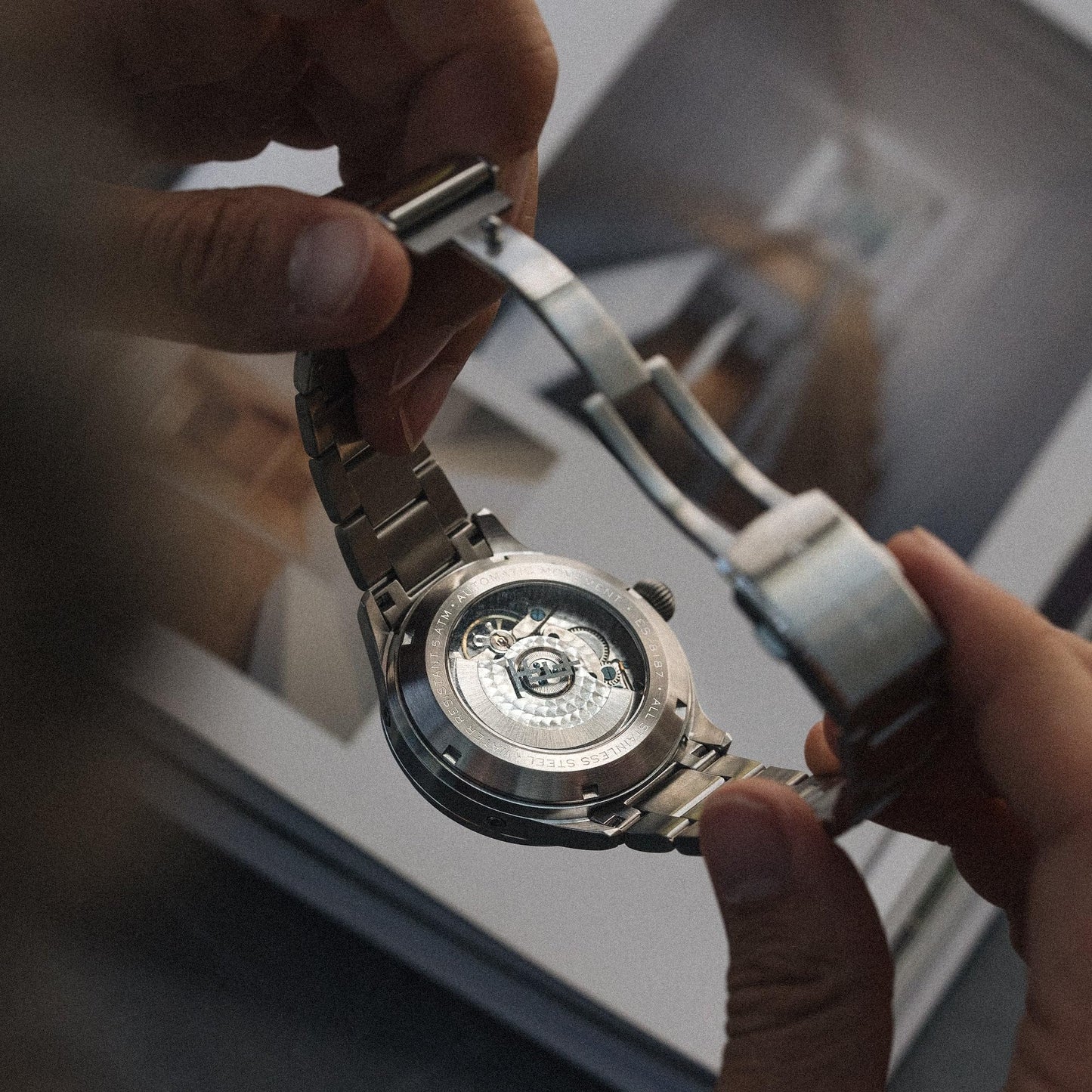 Earnshaw Baron Automatic Black Round Dial Men's Watch - ES-8187-11