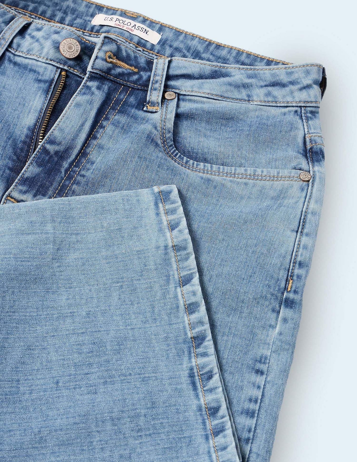 U.S. POLO ASSN. Women's Loose Jeans (UWAW24JEN161_Blue