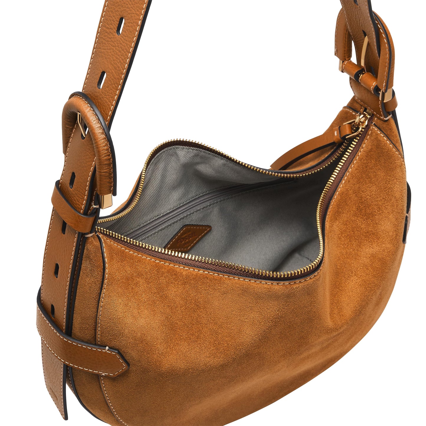 Fossil Harwell Brown Hobo Bag ZB1919216