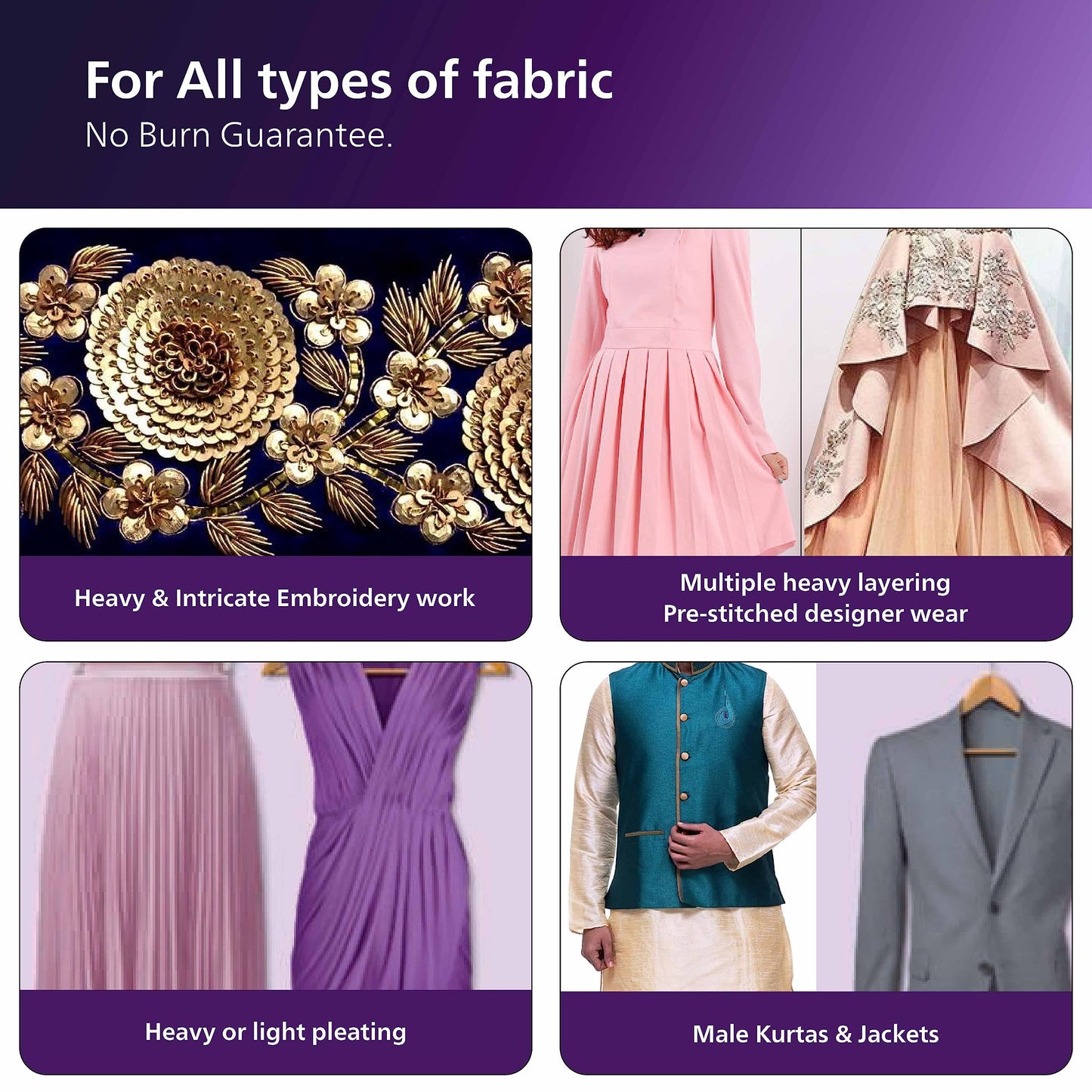 PHILIPS Handheld Garment Steamer STH3000/20 - Compact & Foldable, Convenient Vertical Steaming, 1000 Watt Quick Heat Up, up to 20g/min, Kills 99.9%* Bacteria (Reno Blue), Small