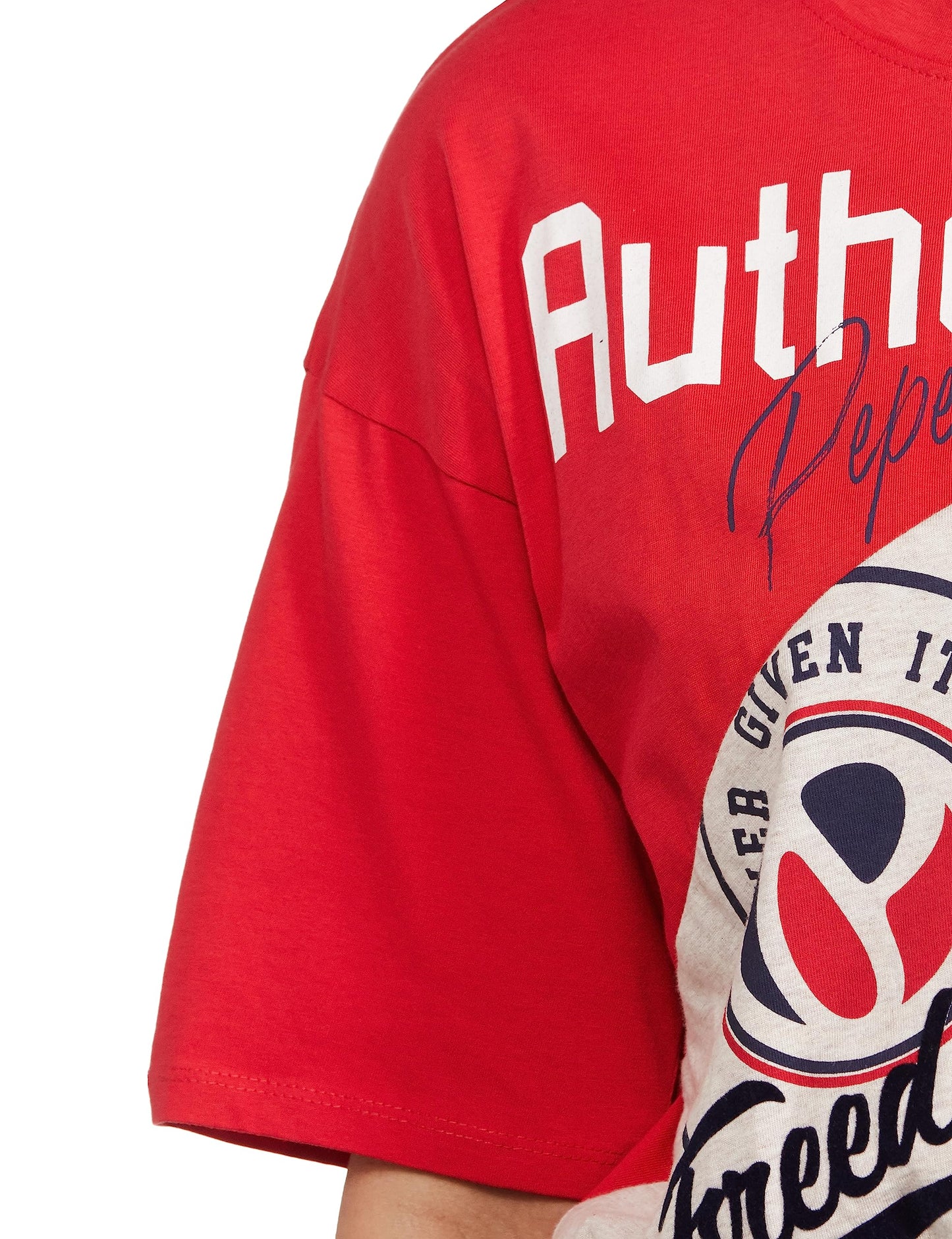 Pepe Jeans Women's Regular Fit Colour Block T-Shirts