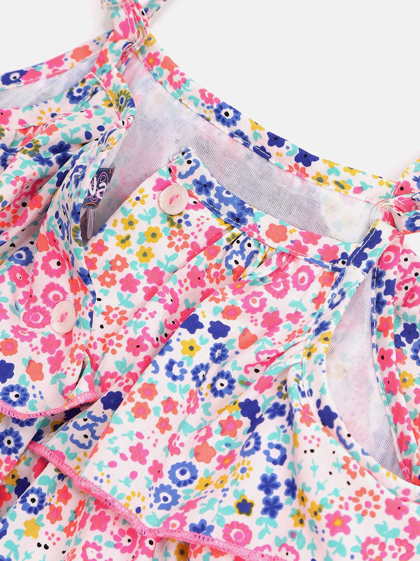 Nautinati Infant Girls Printed Top and Shorts Set | Cotton Blend |Age 0 –3 Years